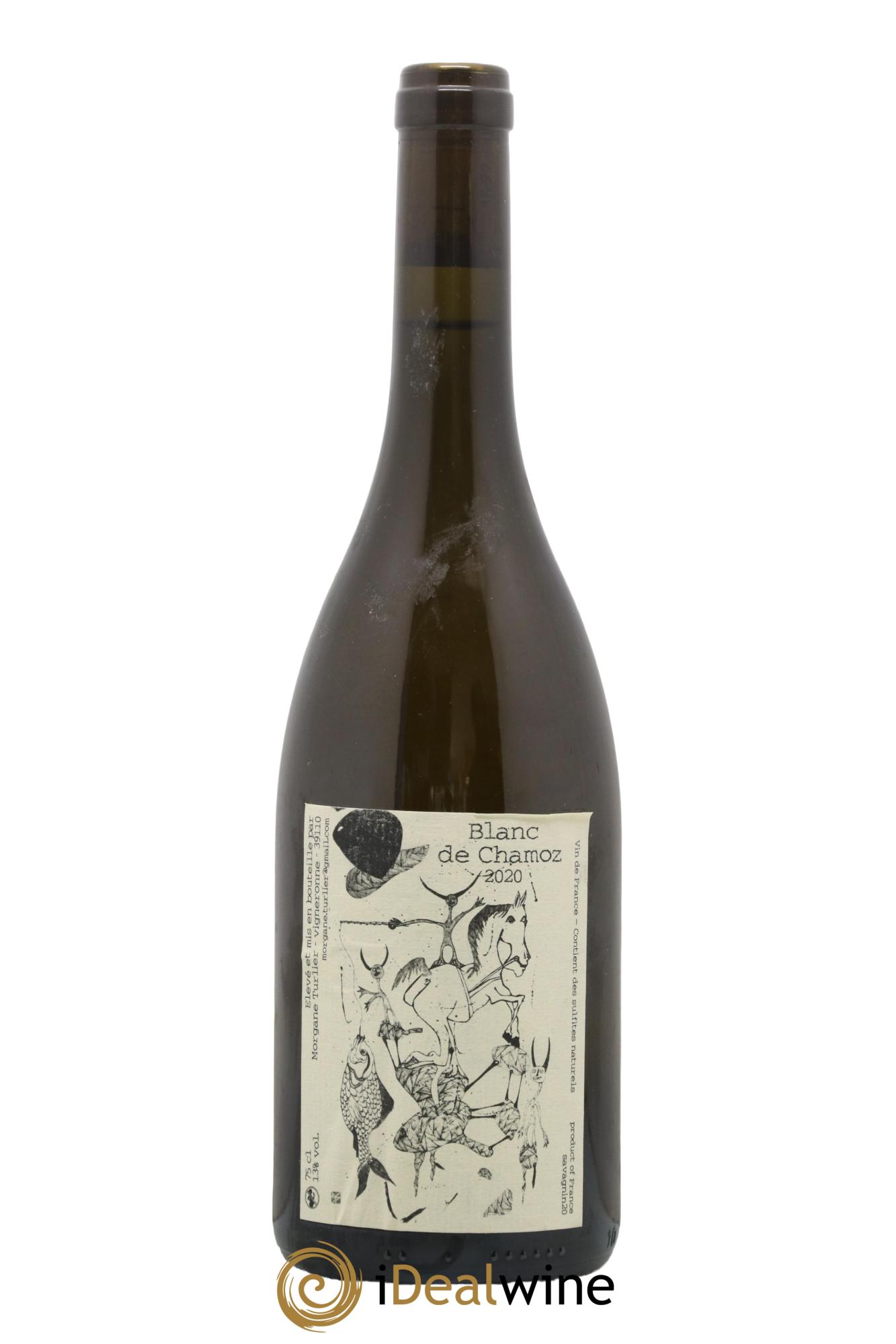 Vin de France Blanc de Chamoz Savagnin Morgane Turlier 2020 - Lot de 1 bouteille - 0