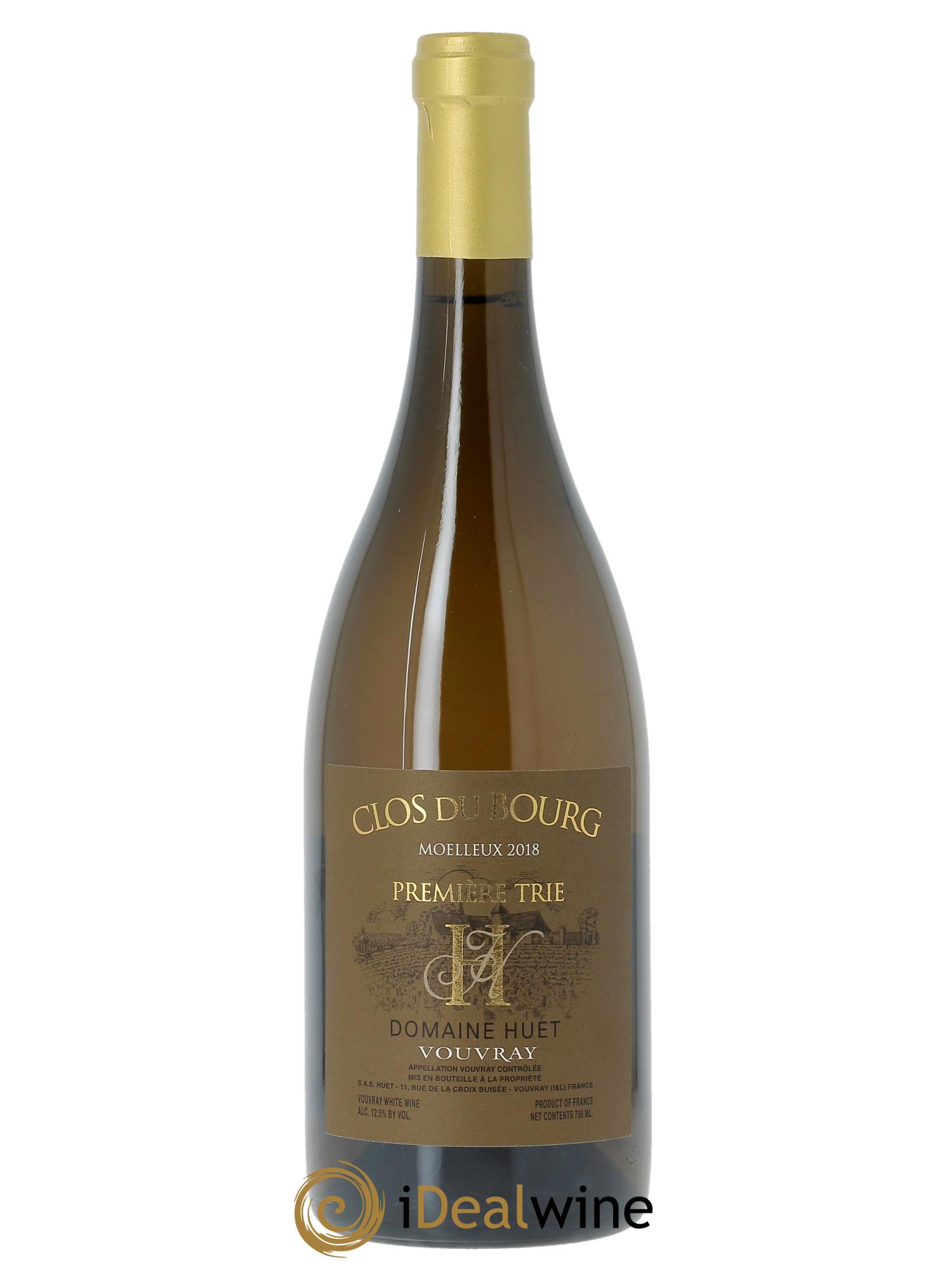 Vouvray Clos du Bourg Moelleux 1ère trie Domaine Huet 2018 - Lotto di 1 bottiglia - 0