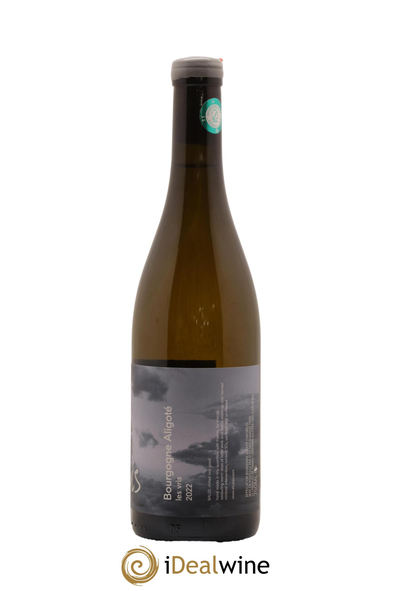 Bourgogne Aligote Les Vris Domaine Si Tu Sais 2022 - Lot de 1 bouteille - 1