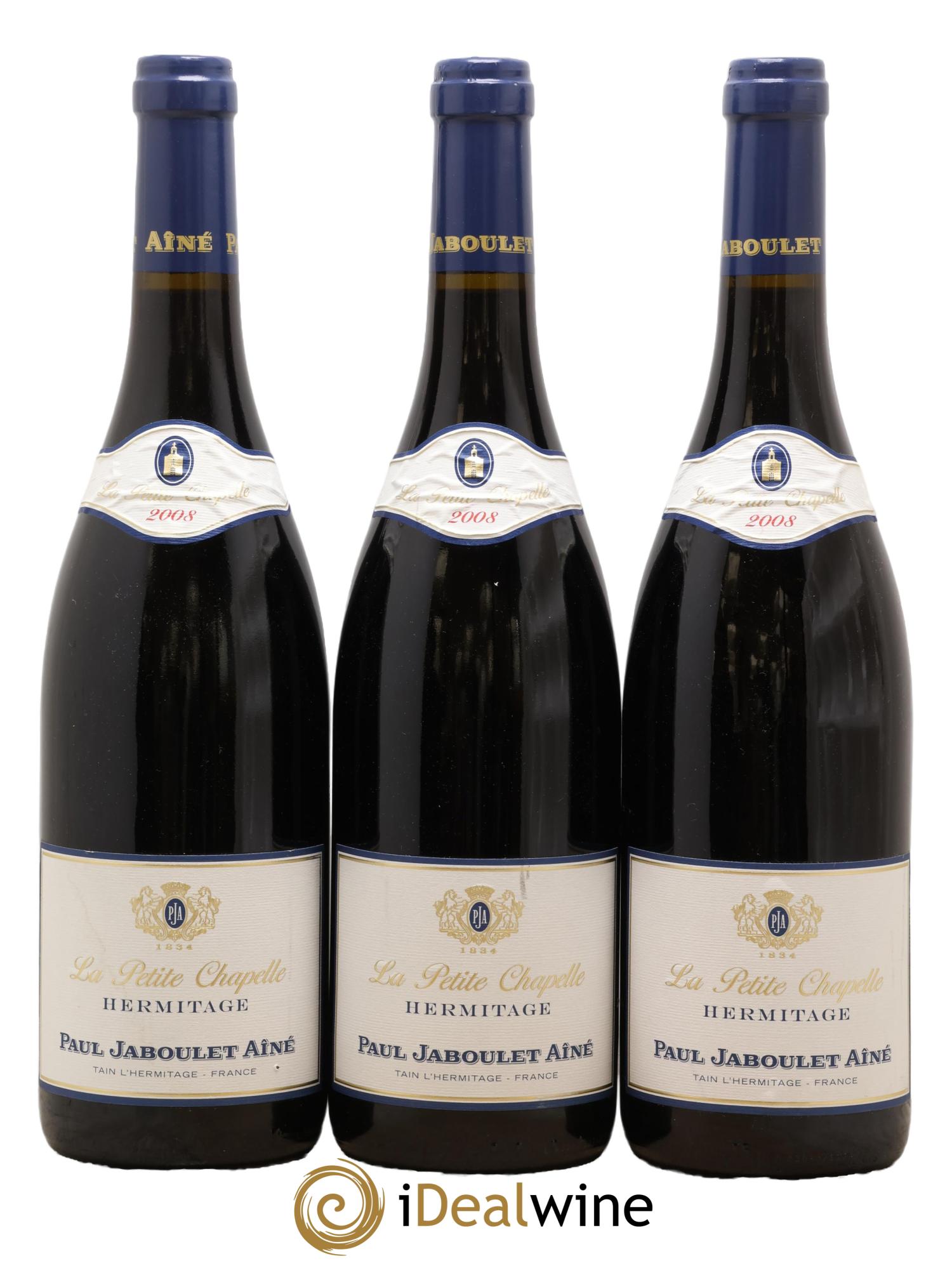 Hermitage La Petite Chapelle Paul Jaboulet Ainé 2008 - Lot de 3 bouteilles - 0