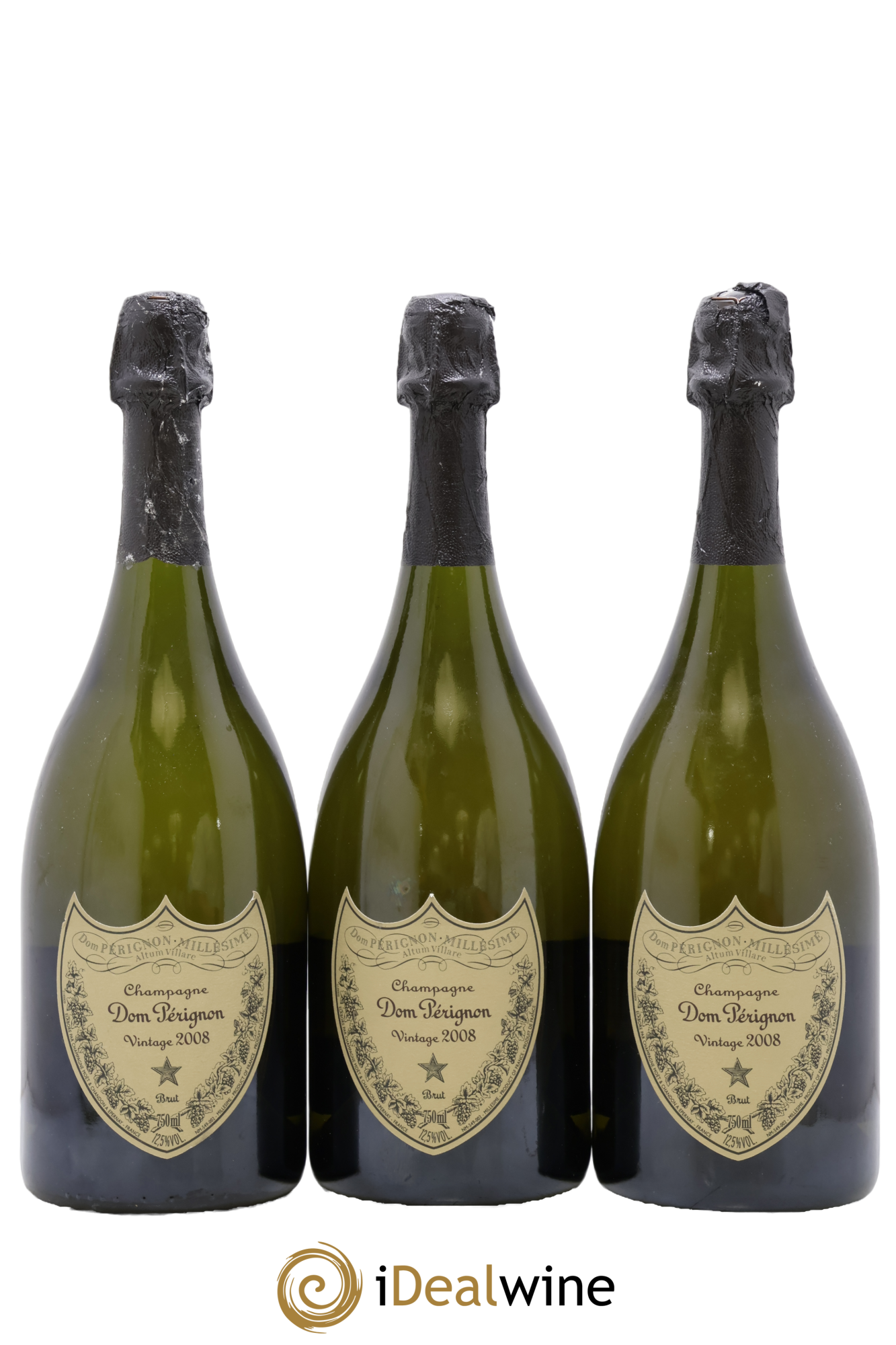 Brut Dom Pérignon 2008 - Lotto di 3 bottiglie - 0