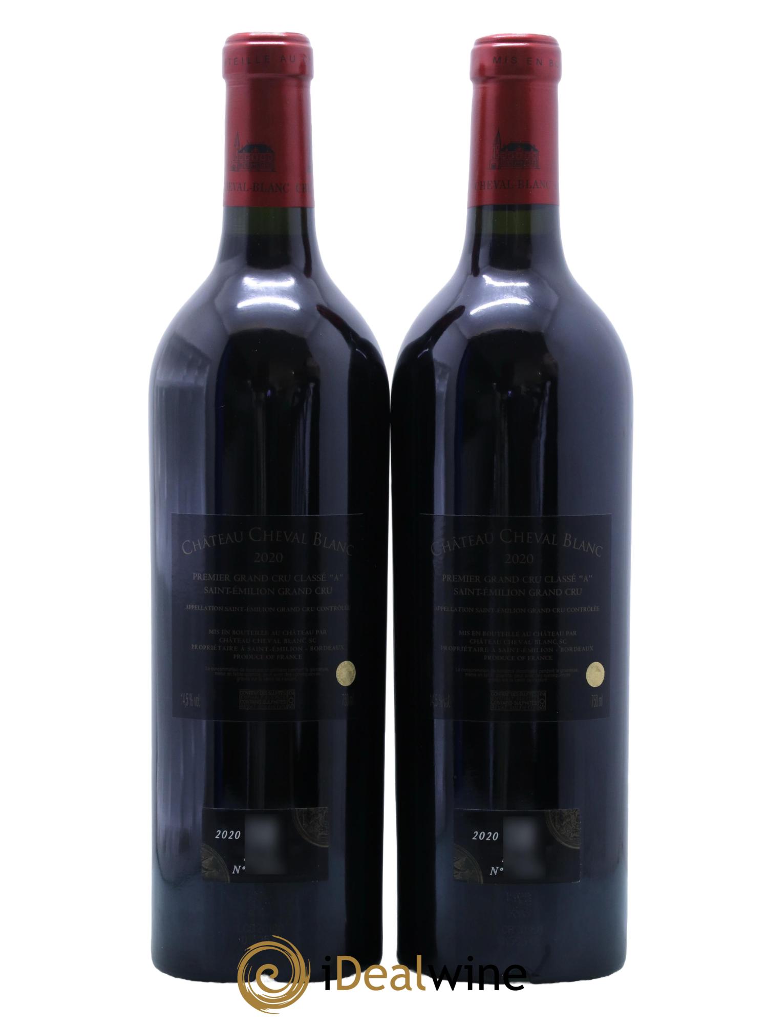 Château Cheval Blanc 1er Grand Cru Classé A 2020 - Lot de 2 bouteilles - 1