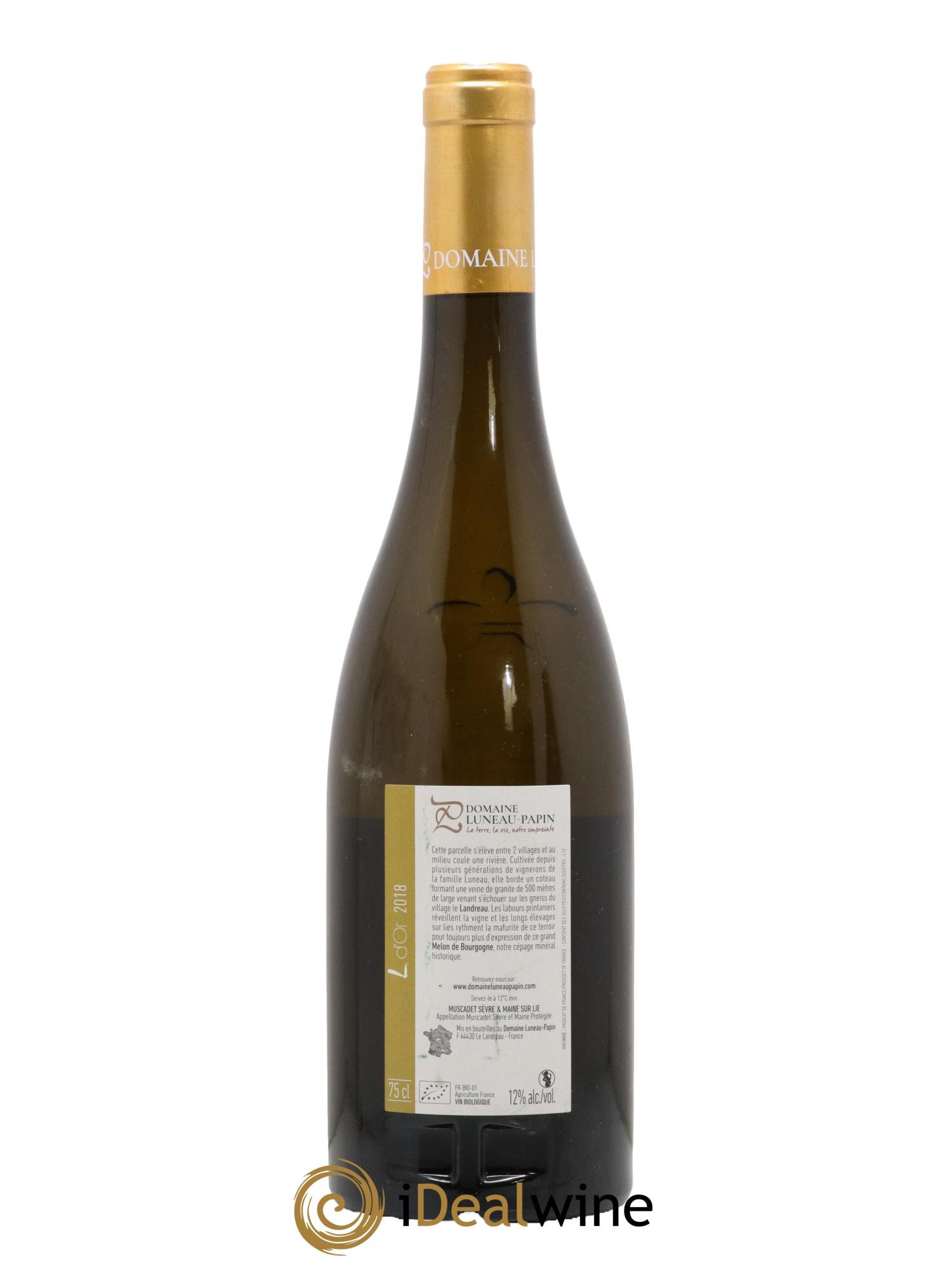 Muscadet-Sèvre-et-Maine L D'Or Luneau-Papin 2018 - Lotto di 1 bottiglia - 1
