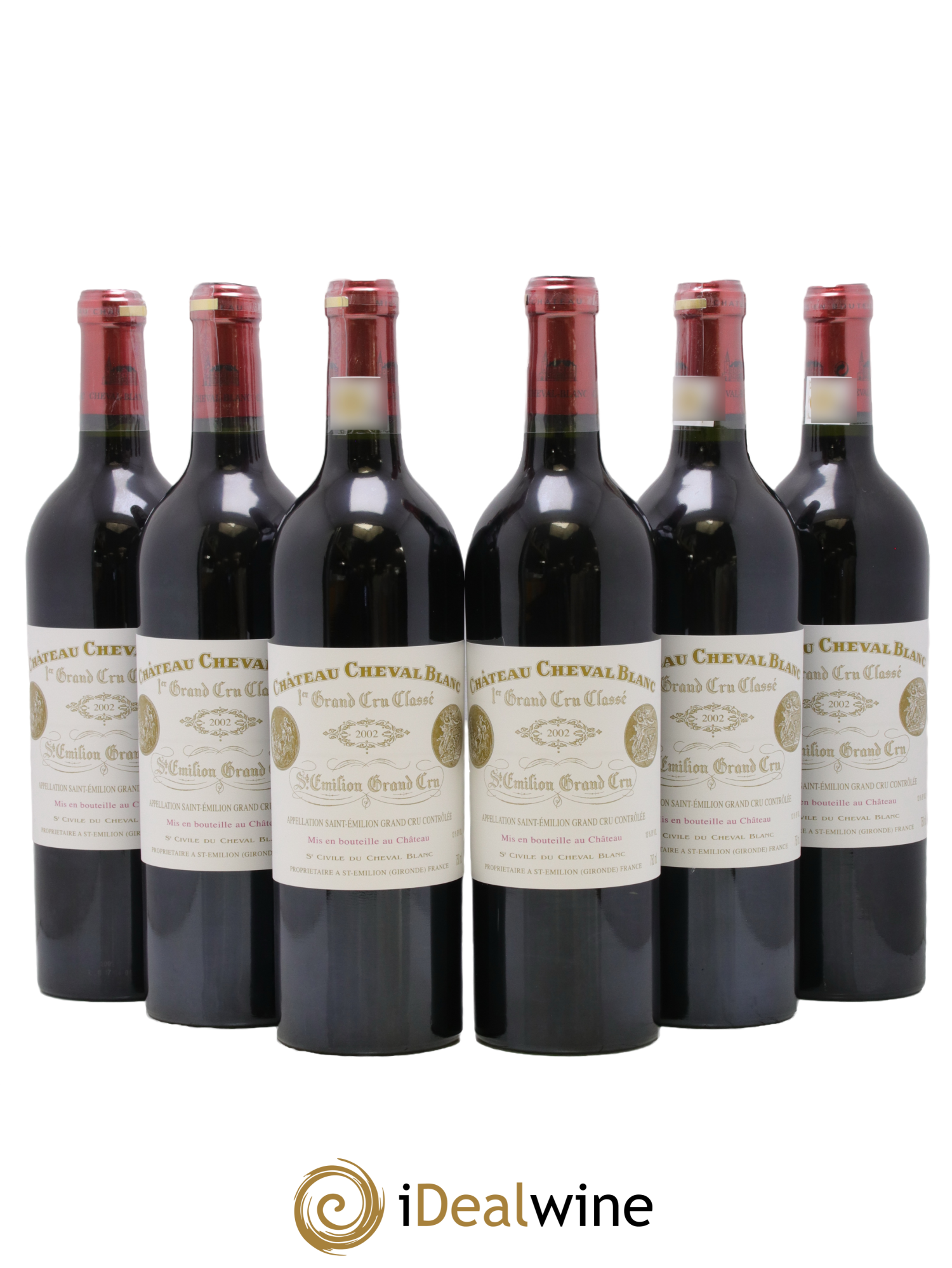 Château Cheval Blanc 1er Grand Cru Classé A 2002 - Lotto di 6 bottiglie - 0