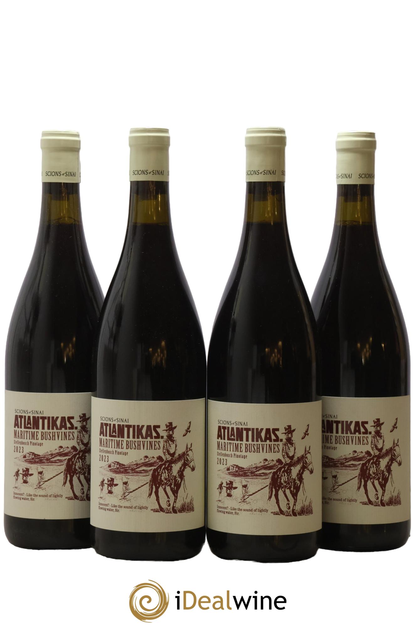 Afrique du Sud Atlantikas Maritime Bushvines Pinotage Scions of Sinai 2023 - Lot de 4 bouteilles - 0