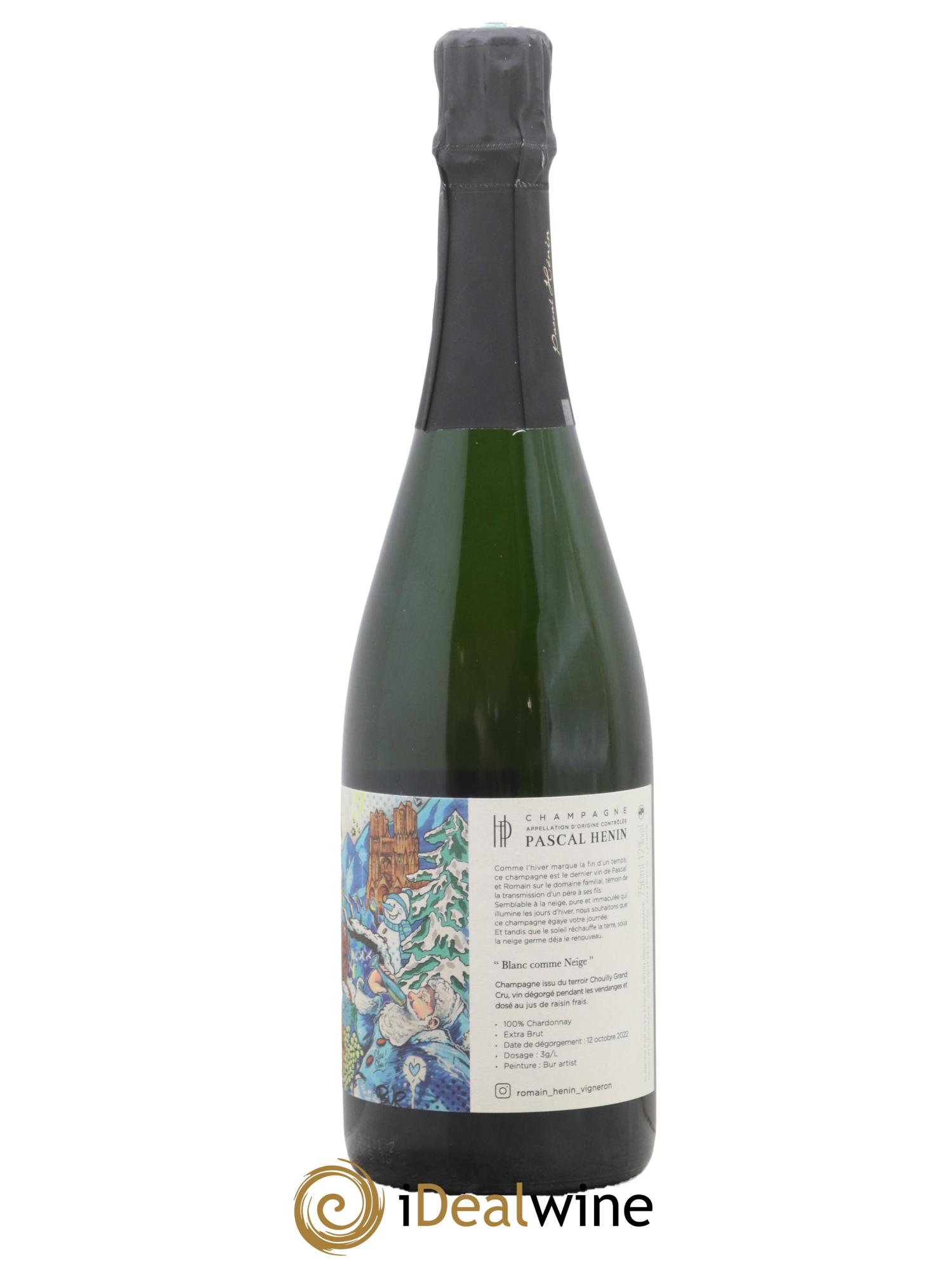 Blanc Comme Neige Pascal Henin - Romain Henin - Lot de 1 bouteille - 0