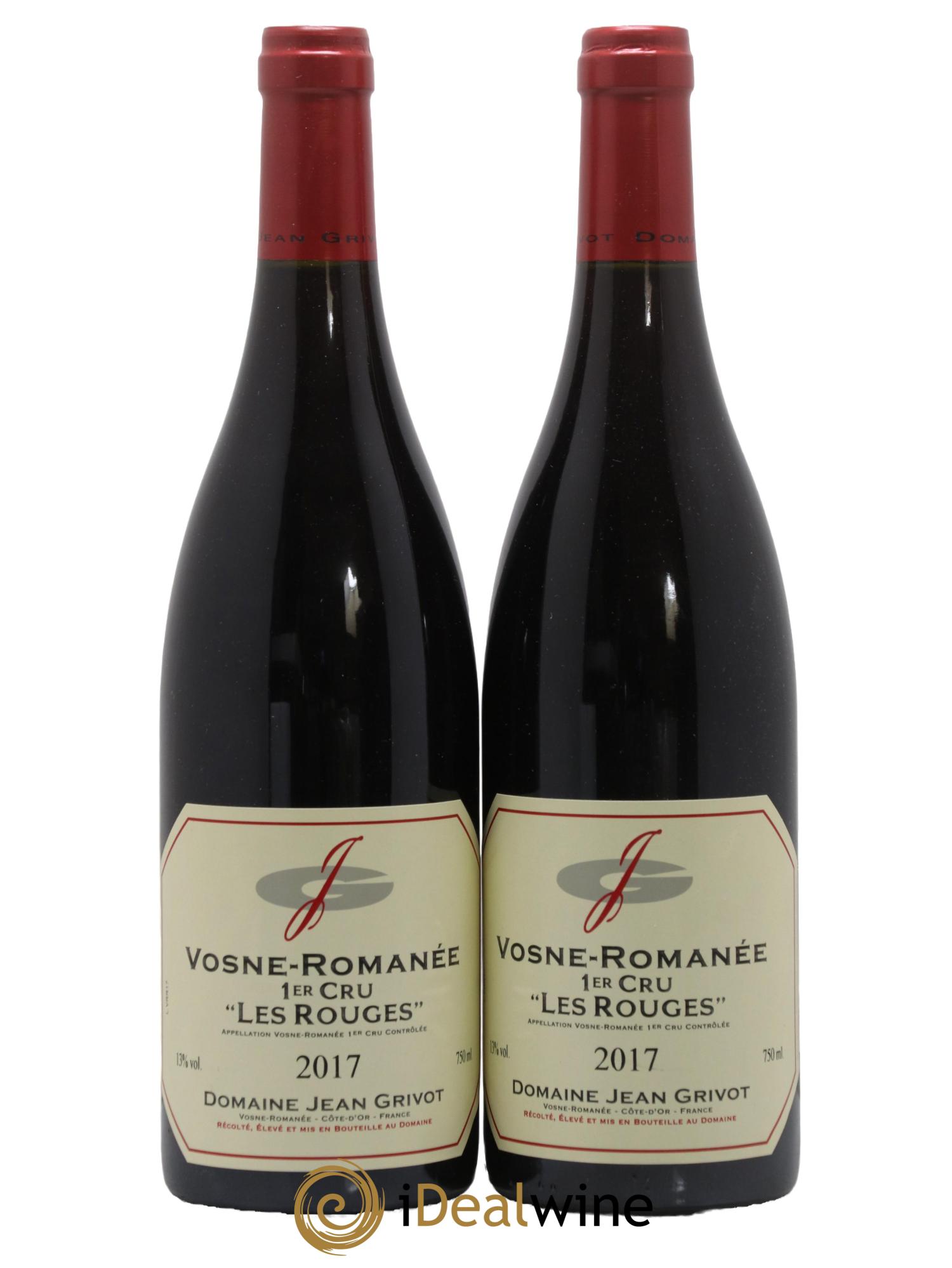 Vosne-Romanée 1er Cru Les Rouges Jean Grivot 2017 - Lotto di 2 bottiglie - 0
