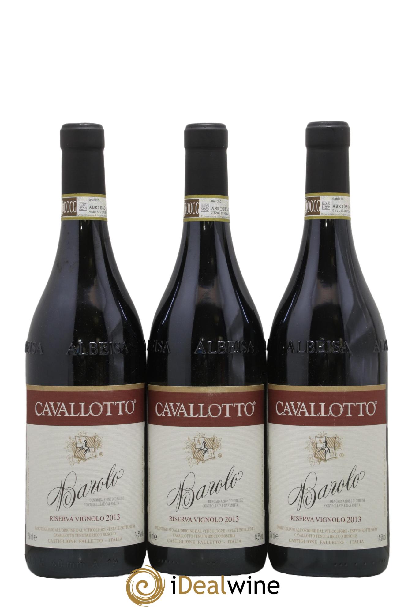 Barolo DOCG Cavallotto Riserva Vignolo 2013 - Posten von 3 Flaschen - 0