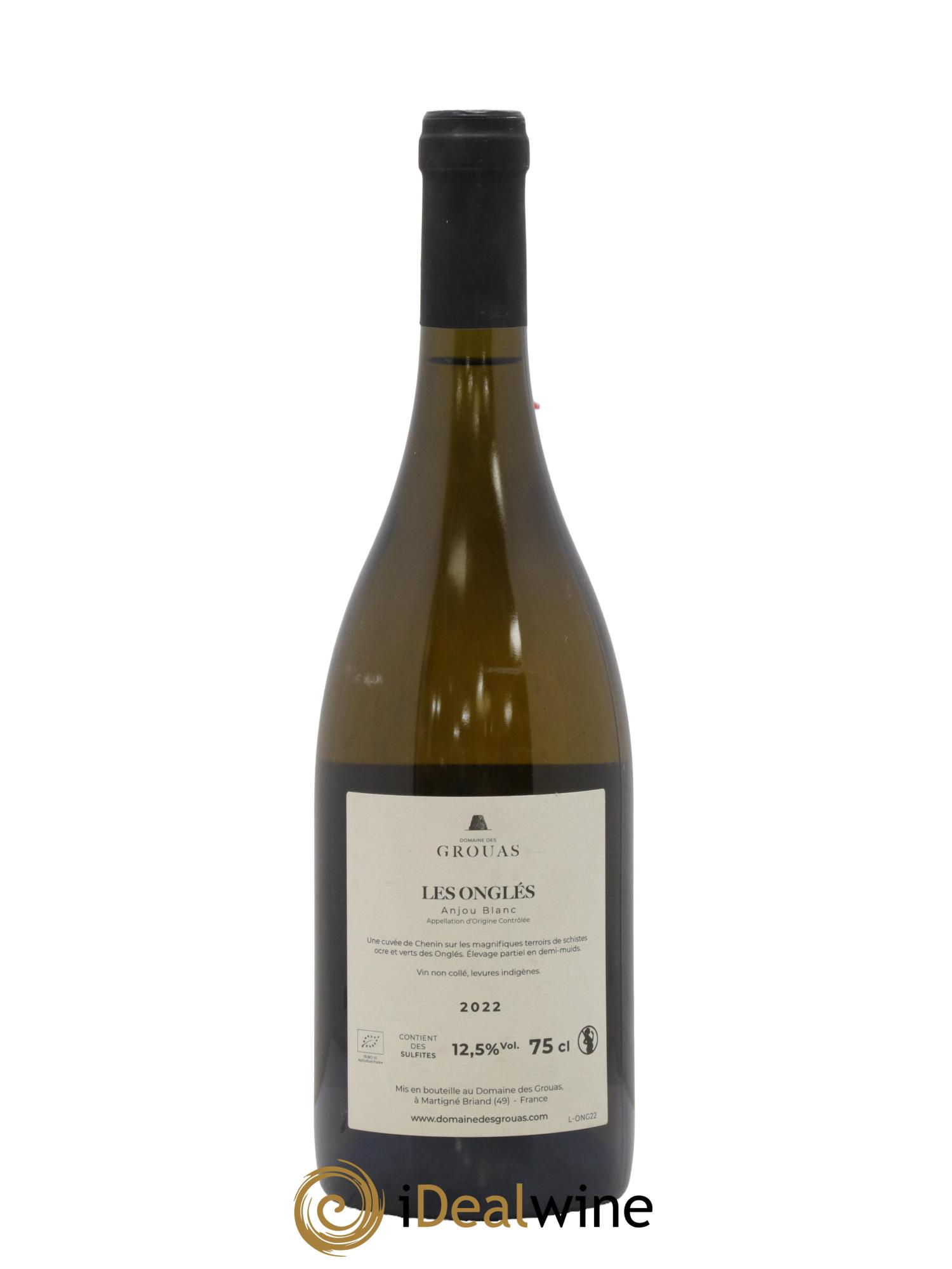 Anjou Les Onglés Domaine des Grouas 2022 - Lot de 1 bouteille - 1