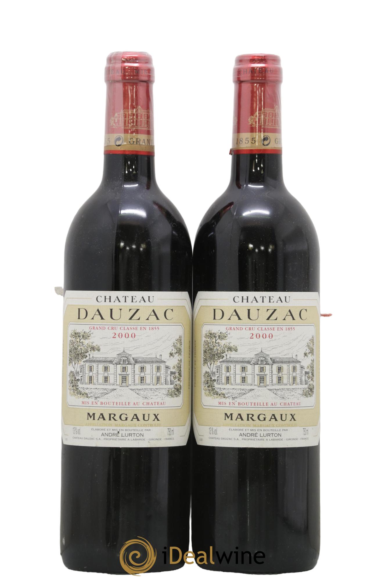 Château Dauzac 5ème Grand Cru Classé 2000 - Lot de 2 bouteilles - 0