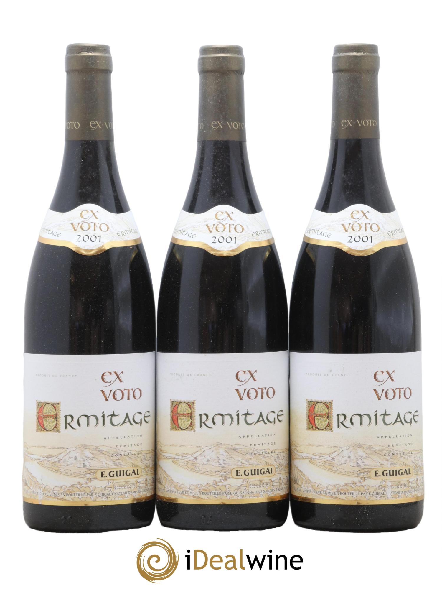 Ermitage Ex Voto Guigal  2001 - Posten von 6 Flaschen - 1