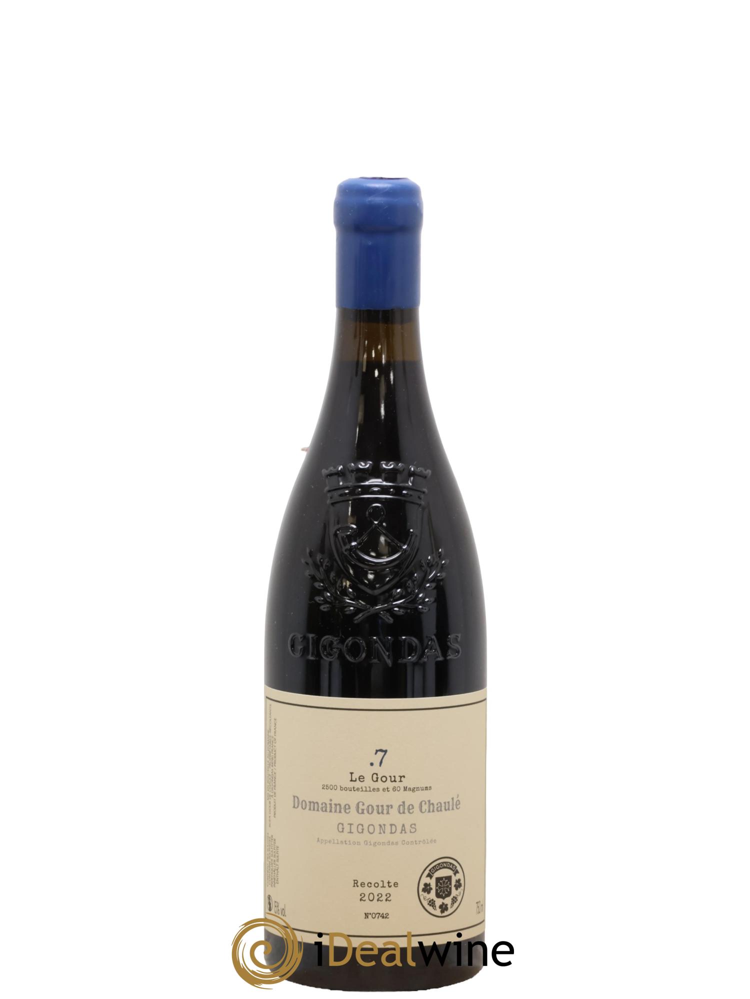 Gigondas Cuvée Le Gour .7 Gour de Chaulé 2022 - Posten von 1 Flasche - 0