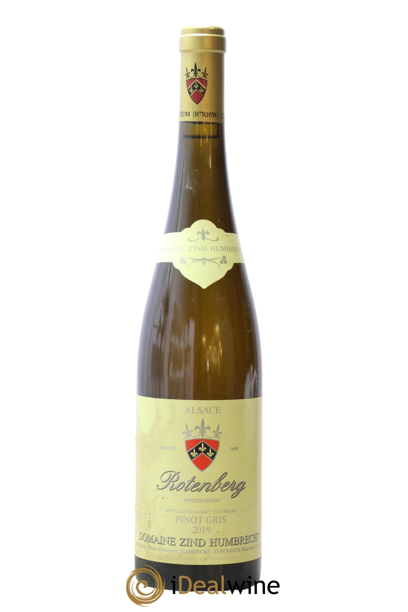 Alsace Pinot Gris Rotenberg Zind-Humbrecht (Domaine) 2019 - Lot de 1 bouteille - 0
