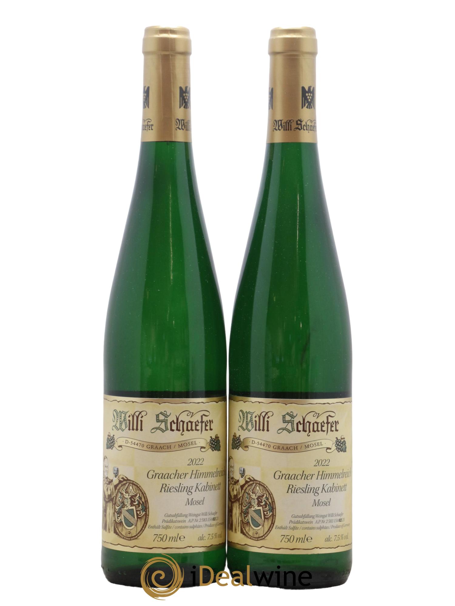 Riesling Willi Schaefer Graacher Himmelreich Kabinett 2022 - Lot de 2 bouteilles - 0