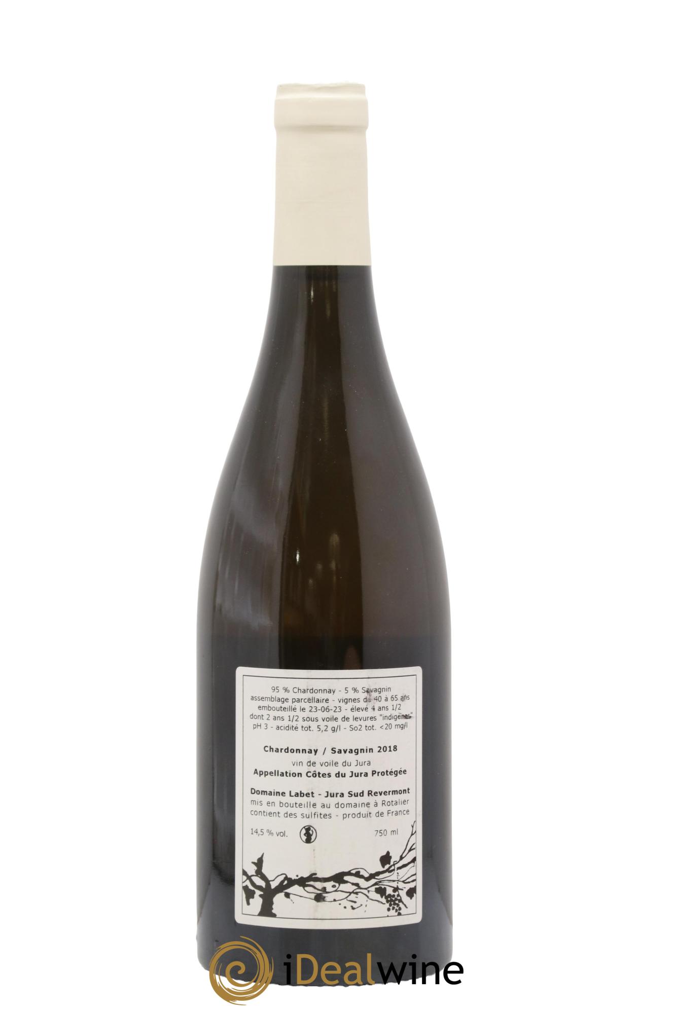 Côtes du Jura Vin de Voile Chardonnay-Savagnin Romain - Julien - Charline Labet 2018 - Lotto di 1 bottiglia - 1
