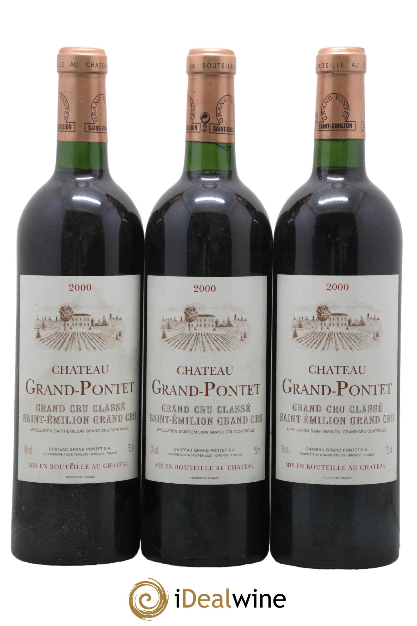 Château Grand Pontet Grand Cru Classé 2000 - Lot de 12 bouteilles - 4