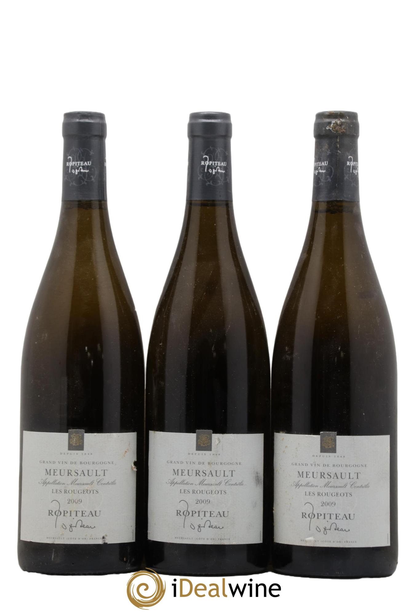 Meursault Les Rougeots Domaine Ropiteau 2009 - Lot de 3 bouteilles - 0