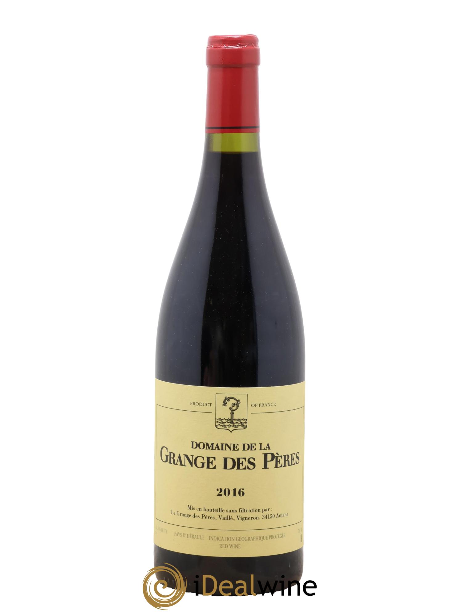 IGP Pays d'Hérault Grange des Pères Laurent Vaillé 2016 - Lot de 1 bouteille - 0