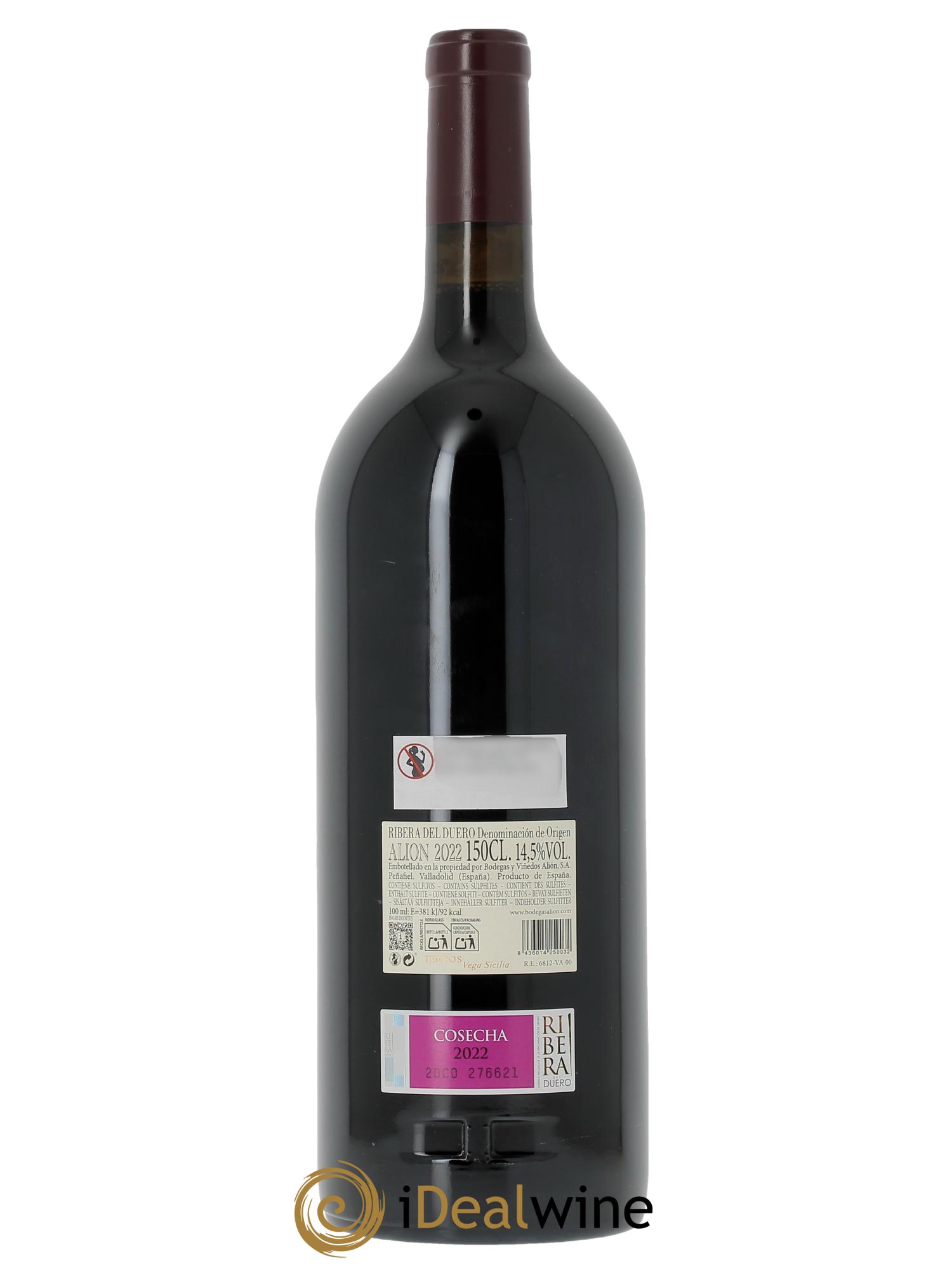 Ribera Del Duero DO Vega Sicilia Alion Famille Alvarez (CBO à partir de 6 mgs) 2022 - Lot de 1 magnum - 2