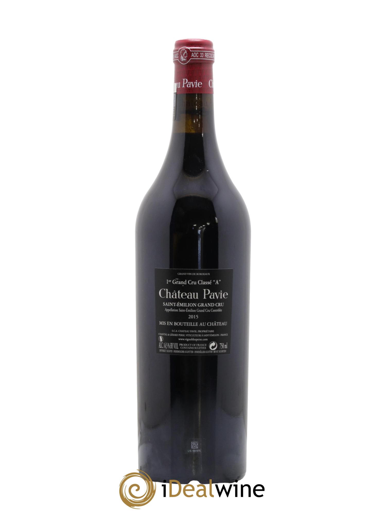 Château Pavie 1er Grand Cru Classé A 2015 - Lot of 1 bottle - 1
