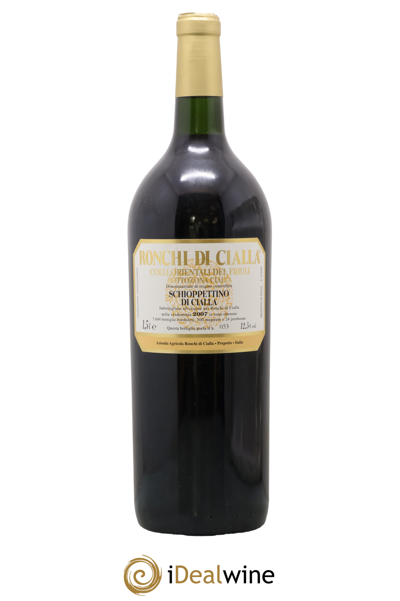 Frioul Colli Orientali del Friuli IGT Schioppettino di Cialla Azienda Agricola Ronchi di Cialla 2007 - Lot of 1 magnum - 0