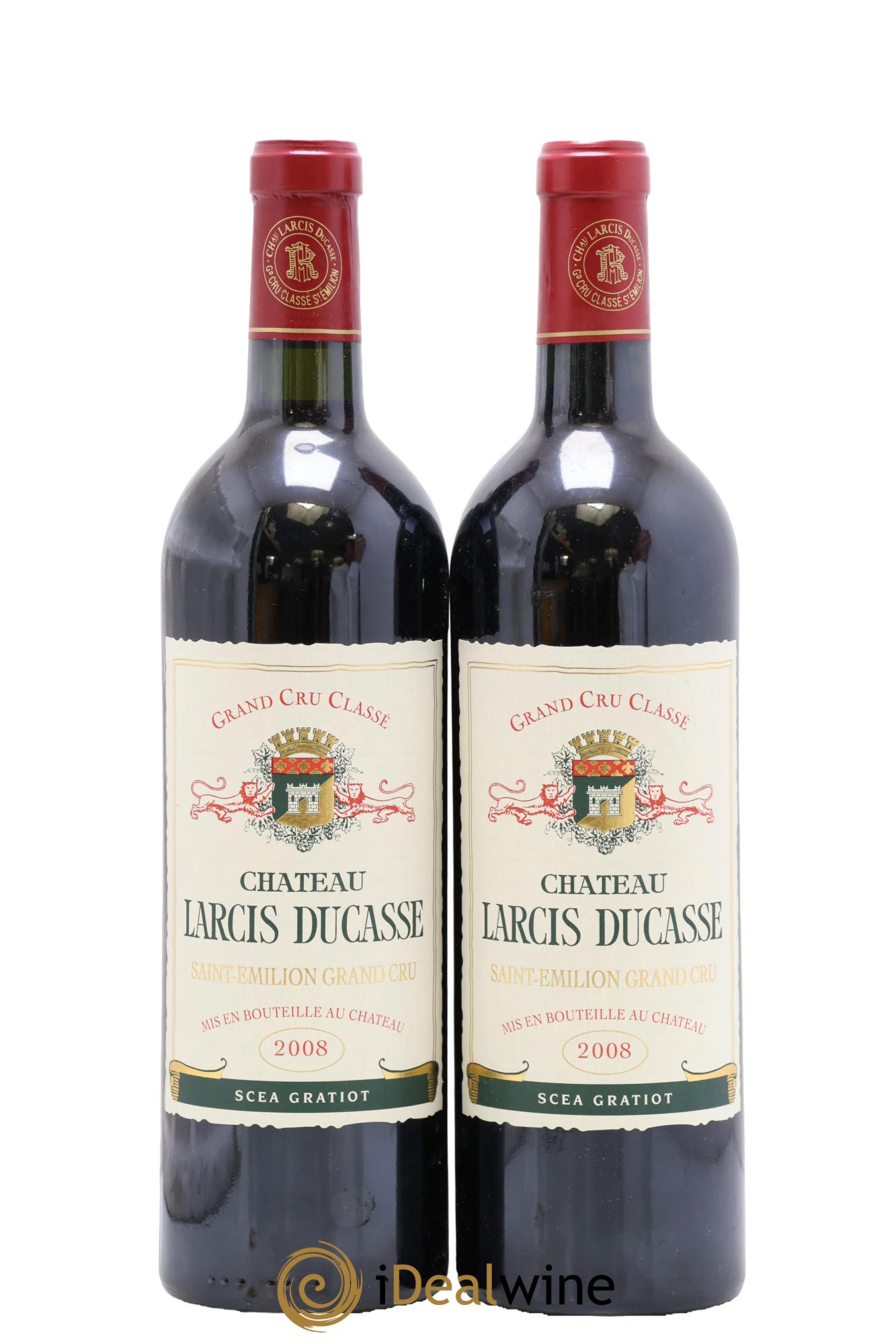 Château Larcis Ducasse 1er Grand Cru Classé B 2008 - Lot de 2 bouteilles - 0