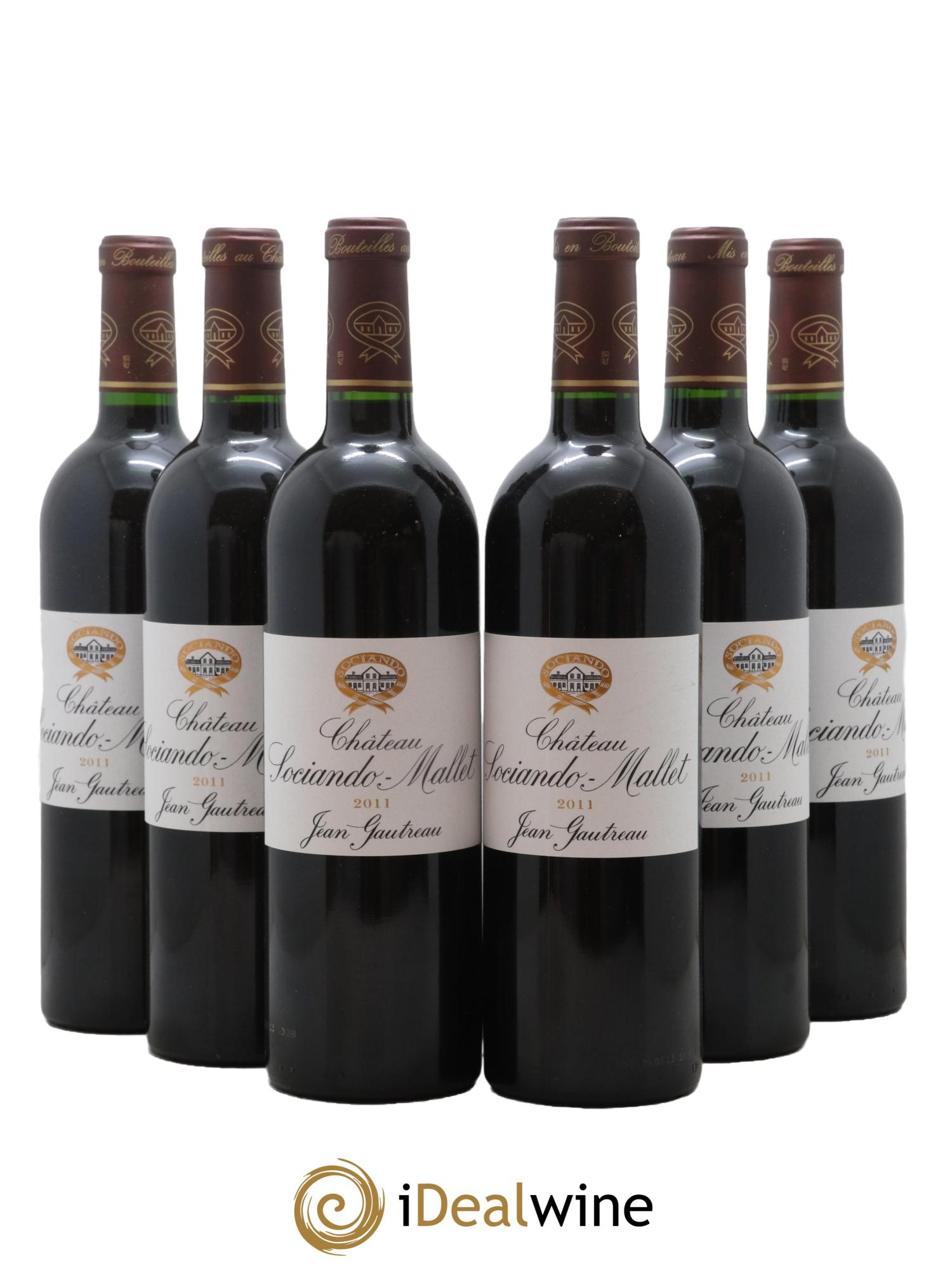 Château Sociando Mallet 2011 - Posten von 6 Flaschen - 0