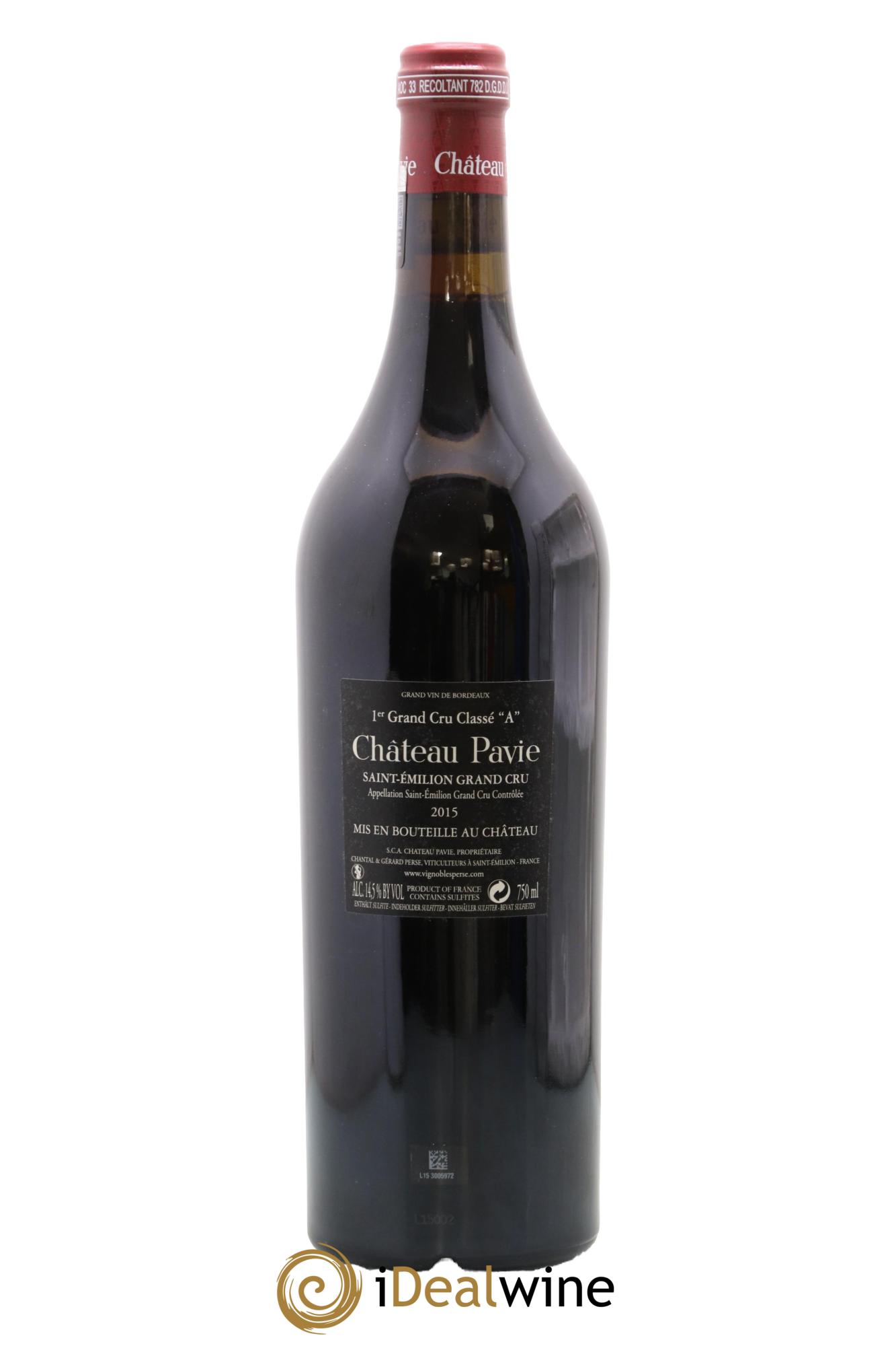 Château Pavie 1er Grand Cru Classé A 2015 - Lotto di 1 bottiglia - 1