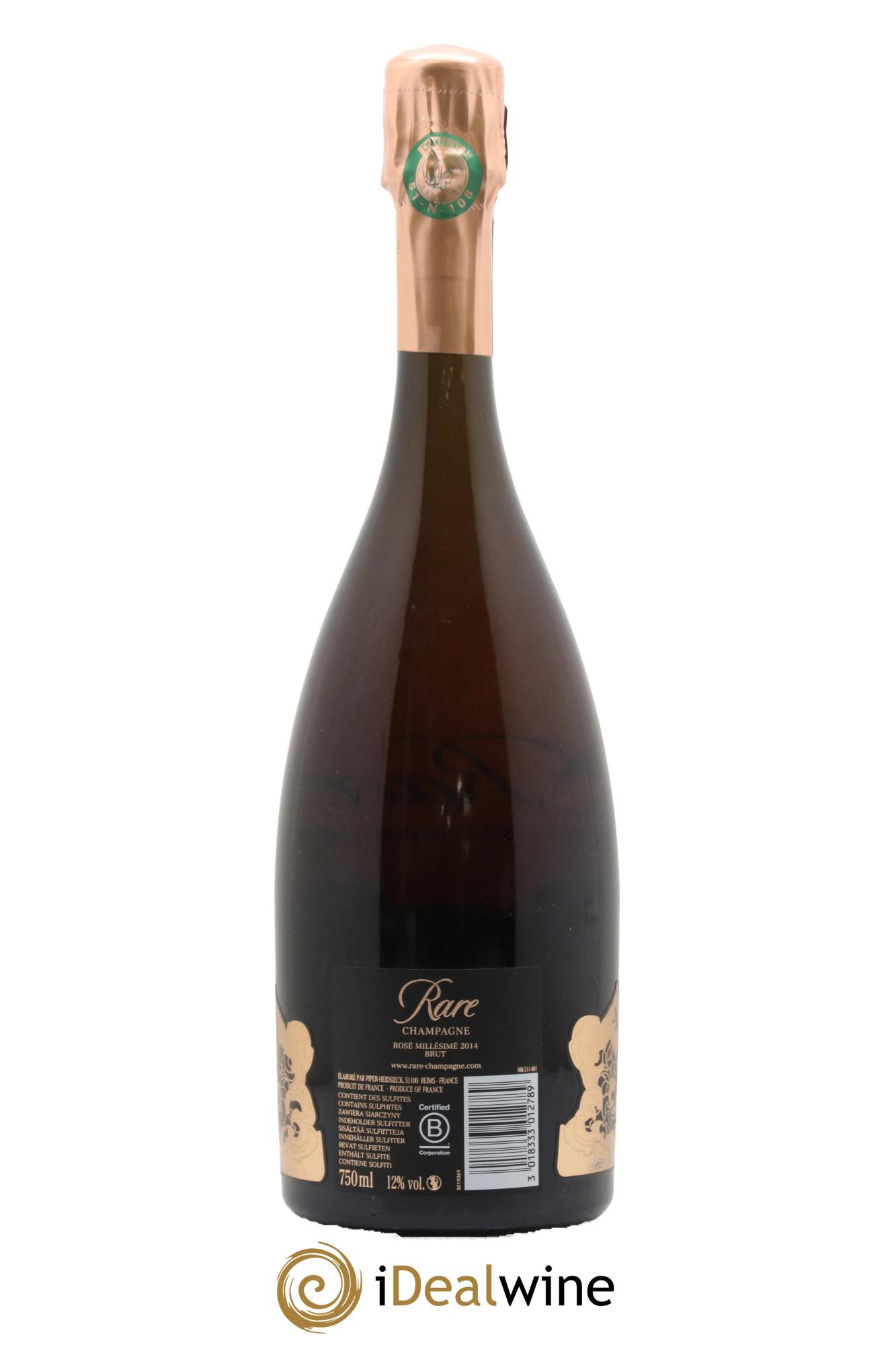 Rare Piper Heidsieck 2014 - Lot de 1 bouteille - 1