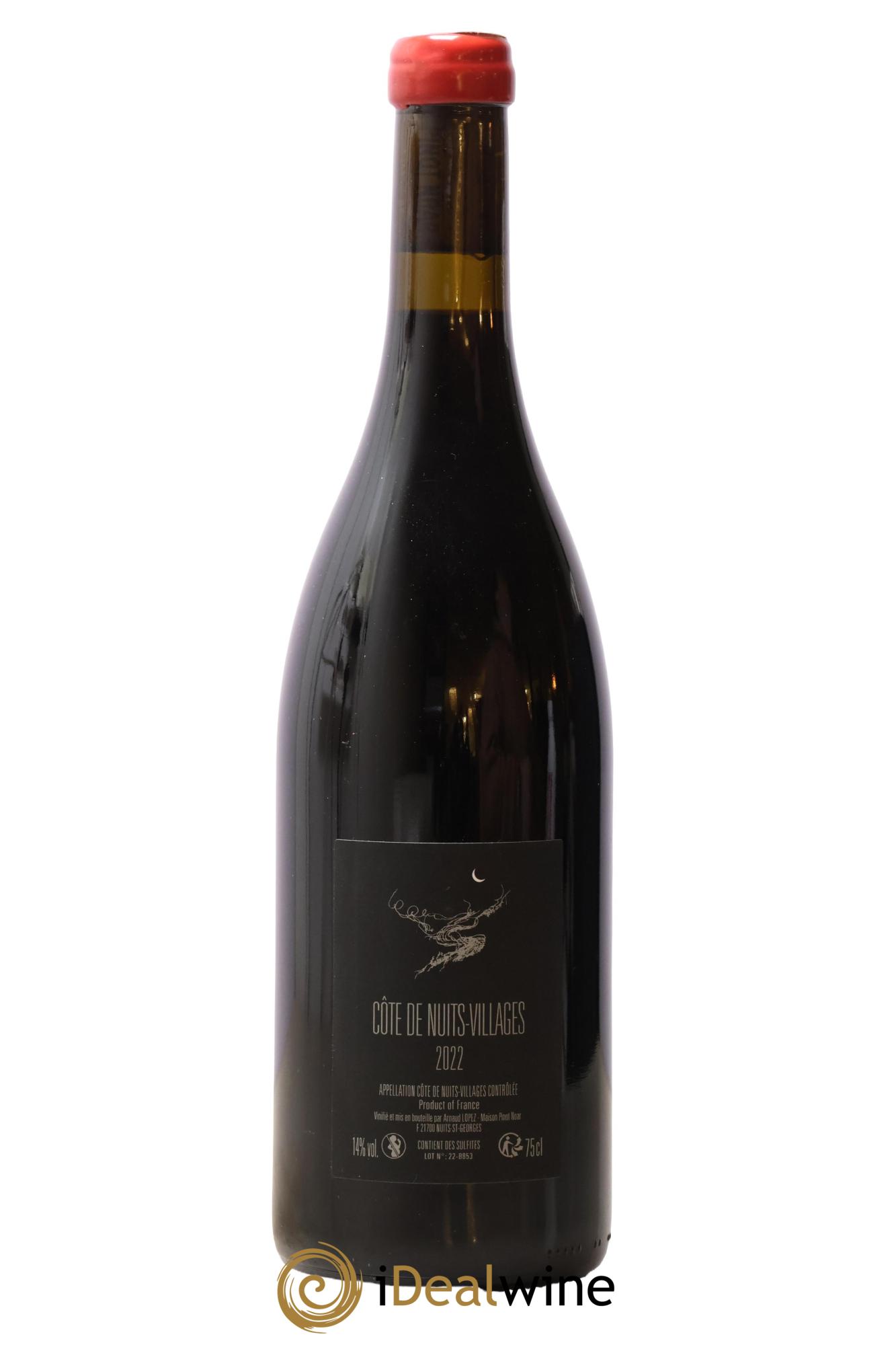 Côte de Nuits-Villages Arnaud Lopez 2022 - Lot of 1 bottle - 1