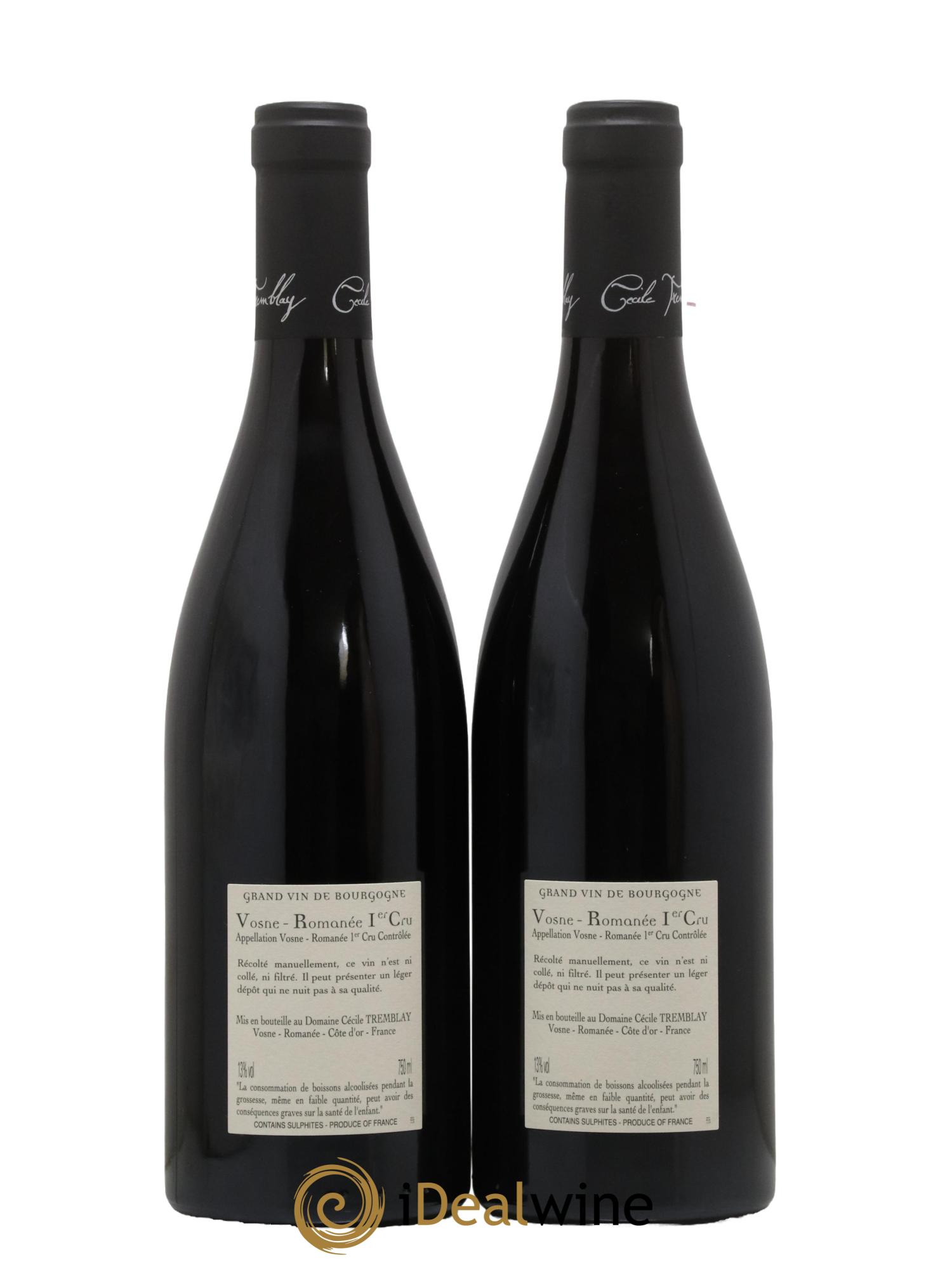 Vosne-Romanée 1er Cru Les Rouges Du Dessus Cécile Tremblay 2016 - Lotto di 2 bottiglie - 1