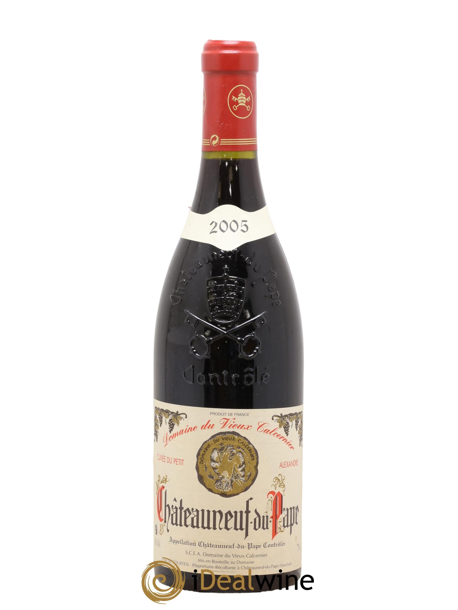 Châteauneuf-du-Pape Cuvée Du Petit Alexandre Domaine du Vieux Calcernier 2005 - Lot de 1 bouteille - 0