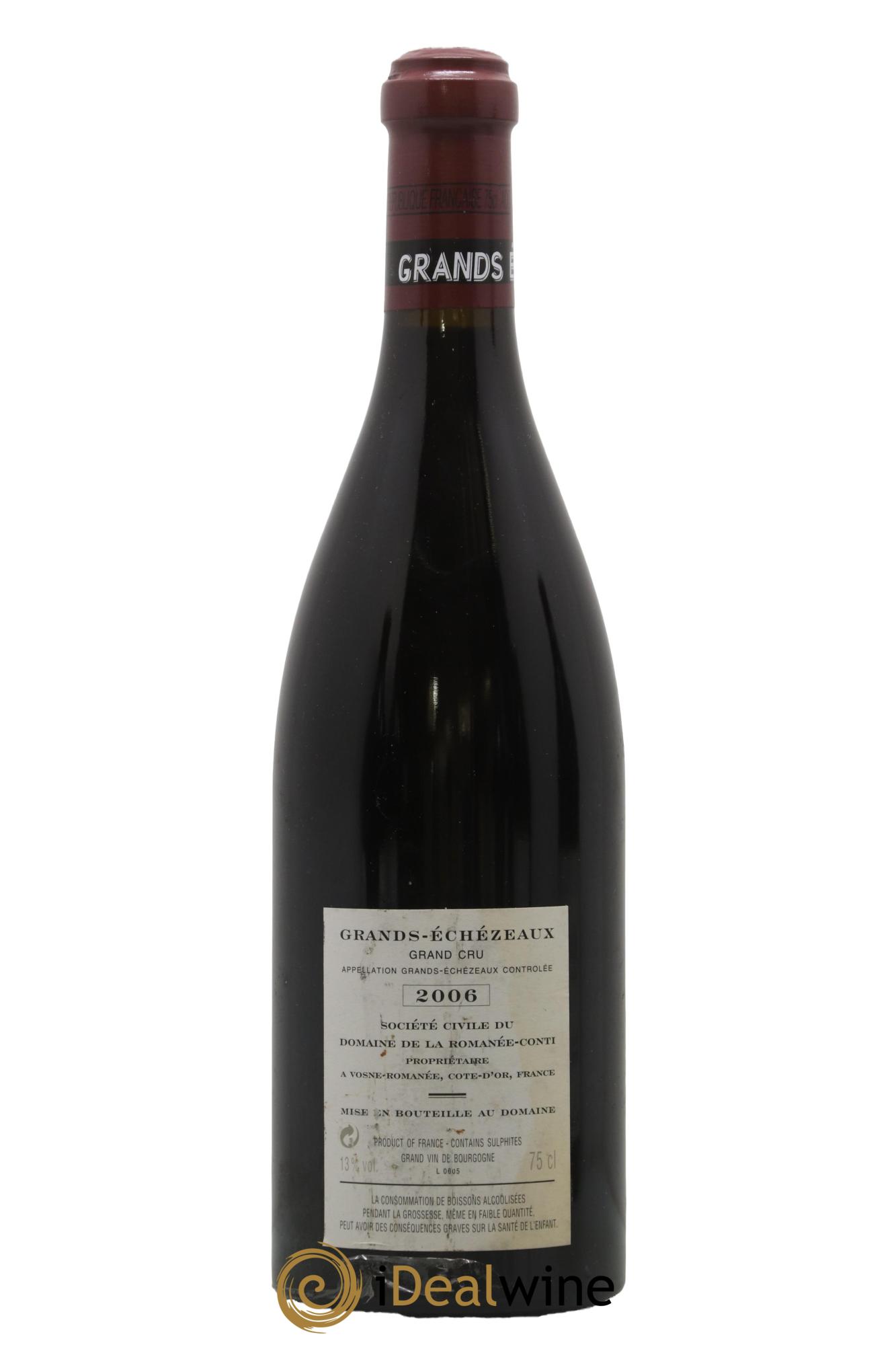 Grands-Echezeaux Grand Cru Domaine de la Romanée-Conti 2006 - Lot de 1 bouteille - 1