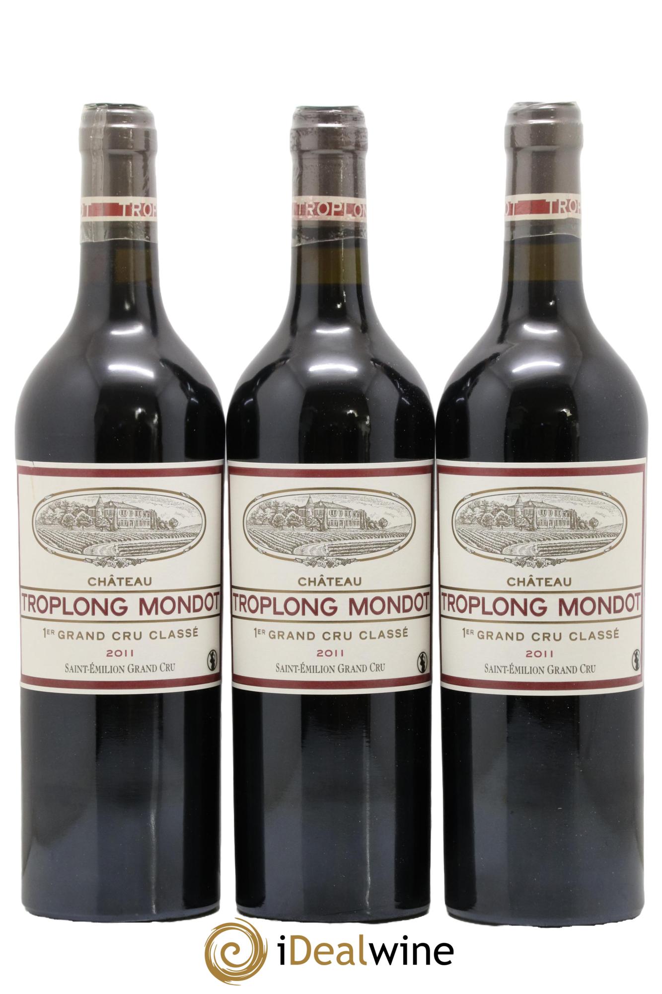 Château Troplong Mondot 1er Grand Cru Classé B  2011 - Lot of 6 bottles - 2