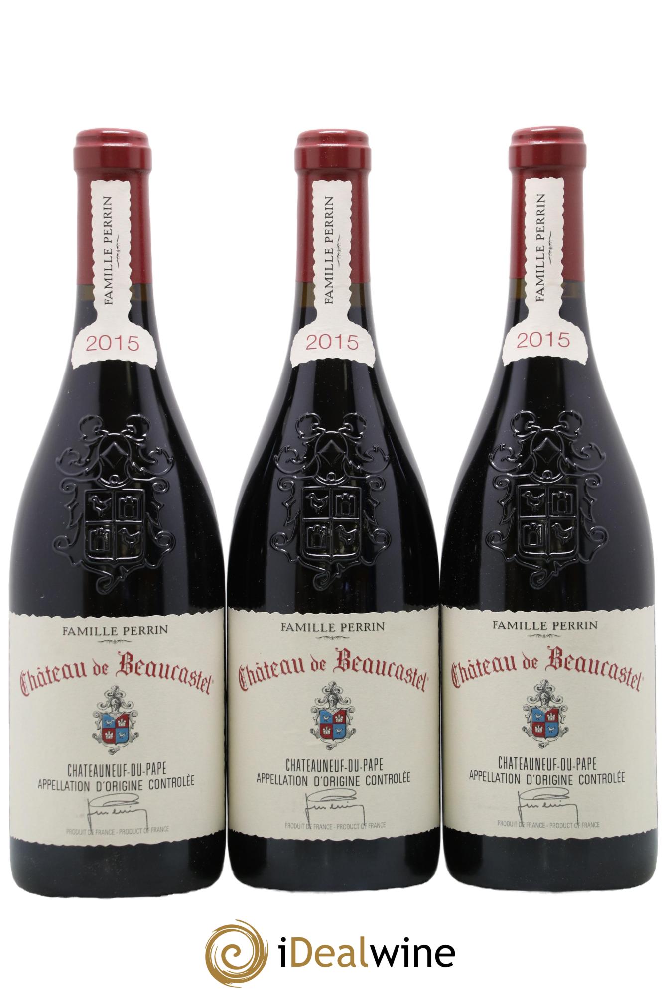 Châteauneuf-du-Pape Château de Beaucastel Famille Perrin 2015 - Lot de 6 bouteilles - 2