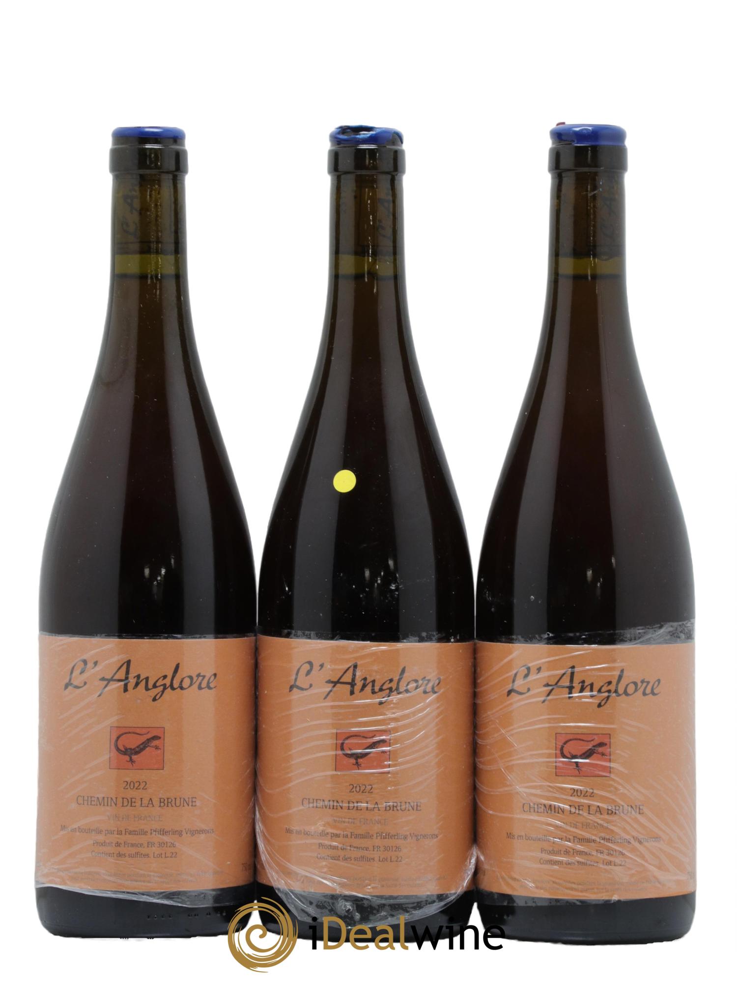 Vin de France Chemin de la brune L'Anglore 2022 - Lot de 3 bouteilles - 0