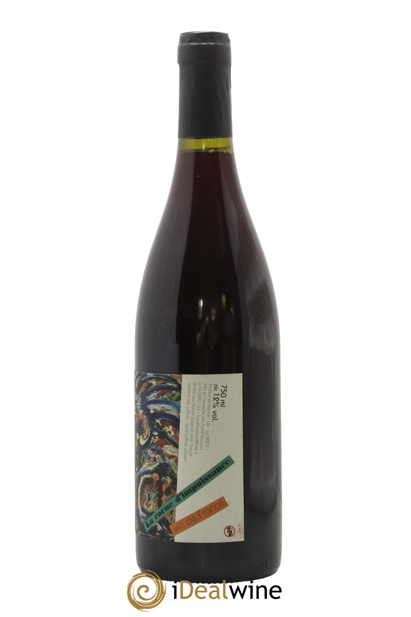 Vin de France La Corne d'Impuissance Daniel Sage 2022 - Lotto di 1 bottiglia - 1