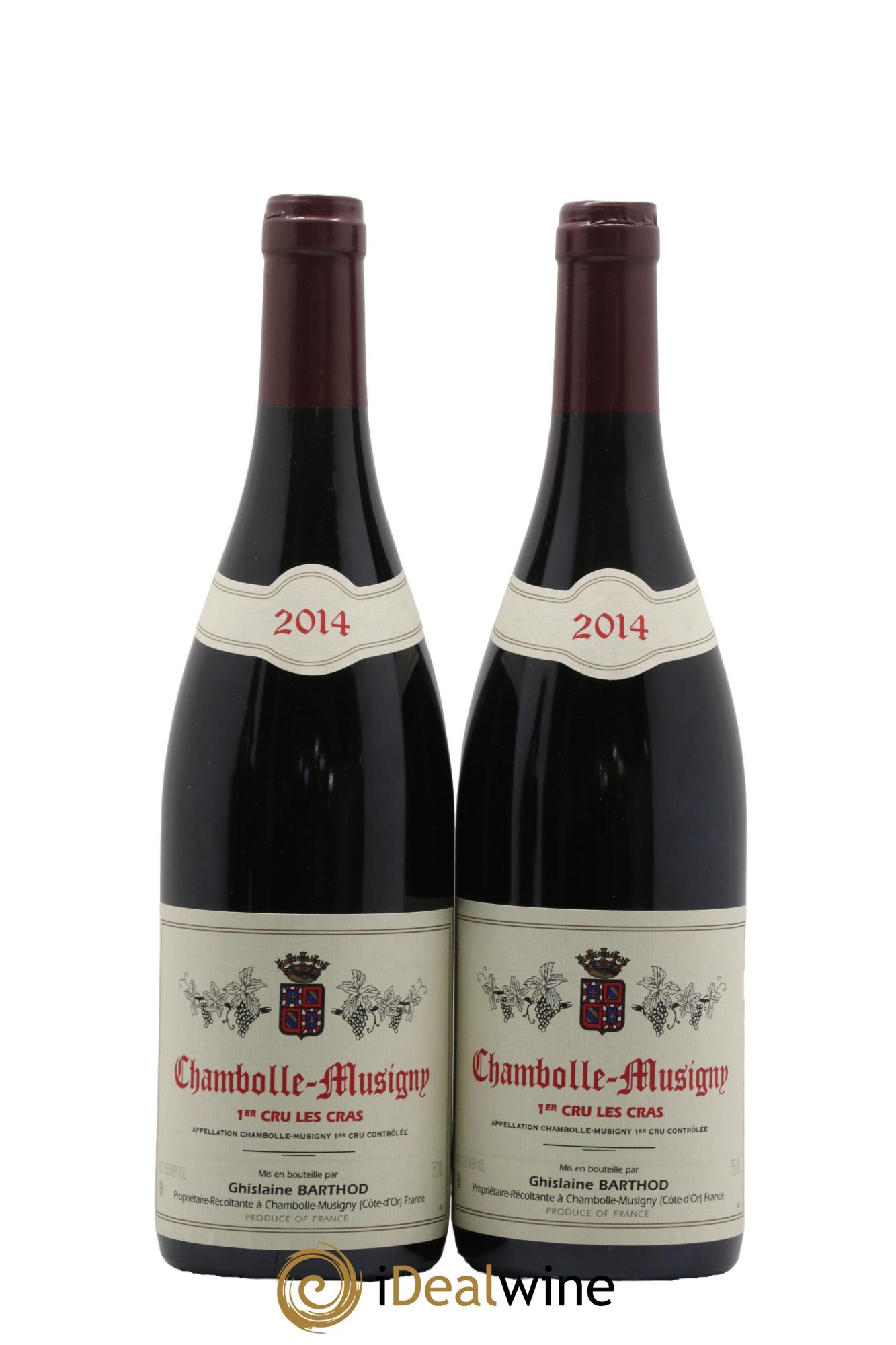 Chambolle-Musigny 1er Cru Les Cras Ghislaine Barthod 2014 - Lotto di 2 bottiglie - 0