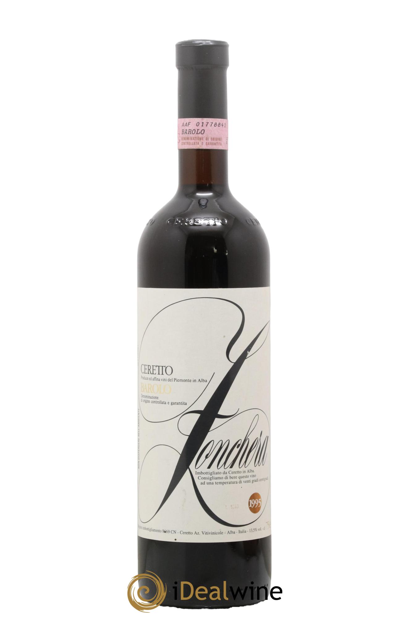 Barolo DOCG Zonchera Ceretto 1995 - Lot of 1 bottle - 0
