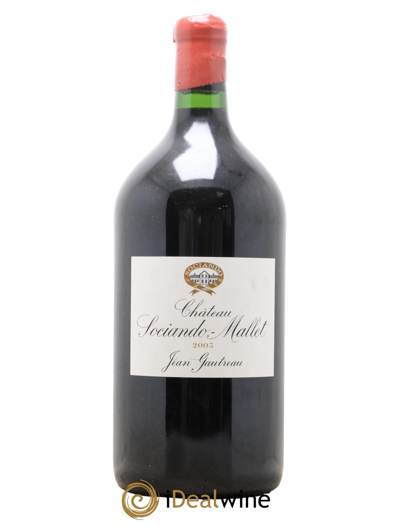 Château Sociando Mallet 2003 - Lot de 1 double magnum - 0