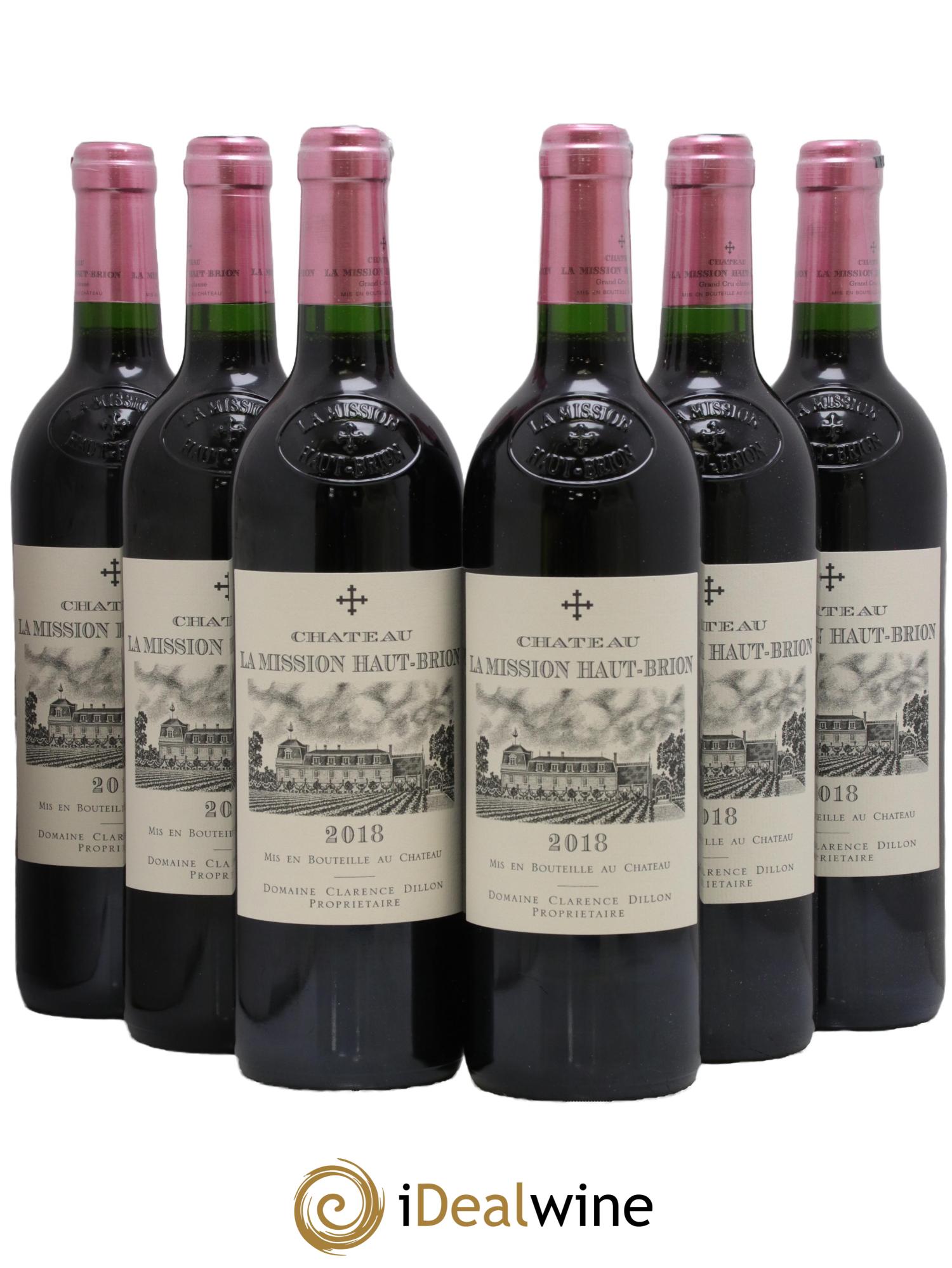 Château la Mission Haut-Brion Cru Classé de Graves 2018 - Lot de 6 bouteilles - 0