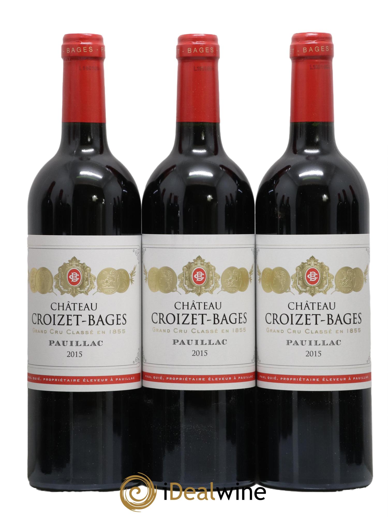 Château Croizet Bages 5ème Grand Cru Classé 2015 - Lot de 12 bouteilles - 2