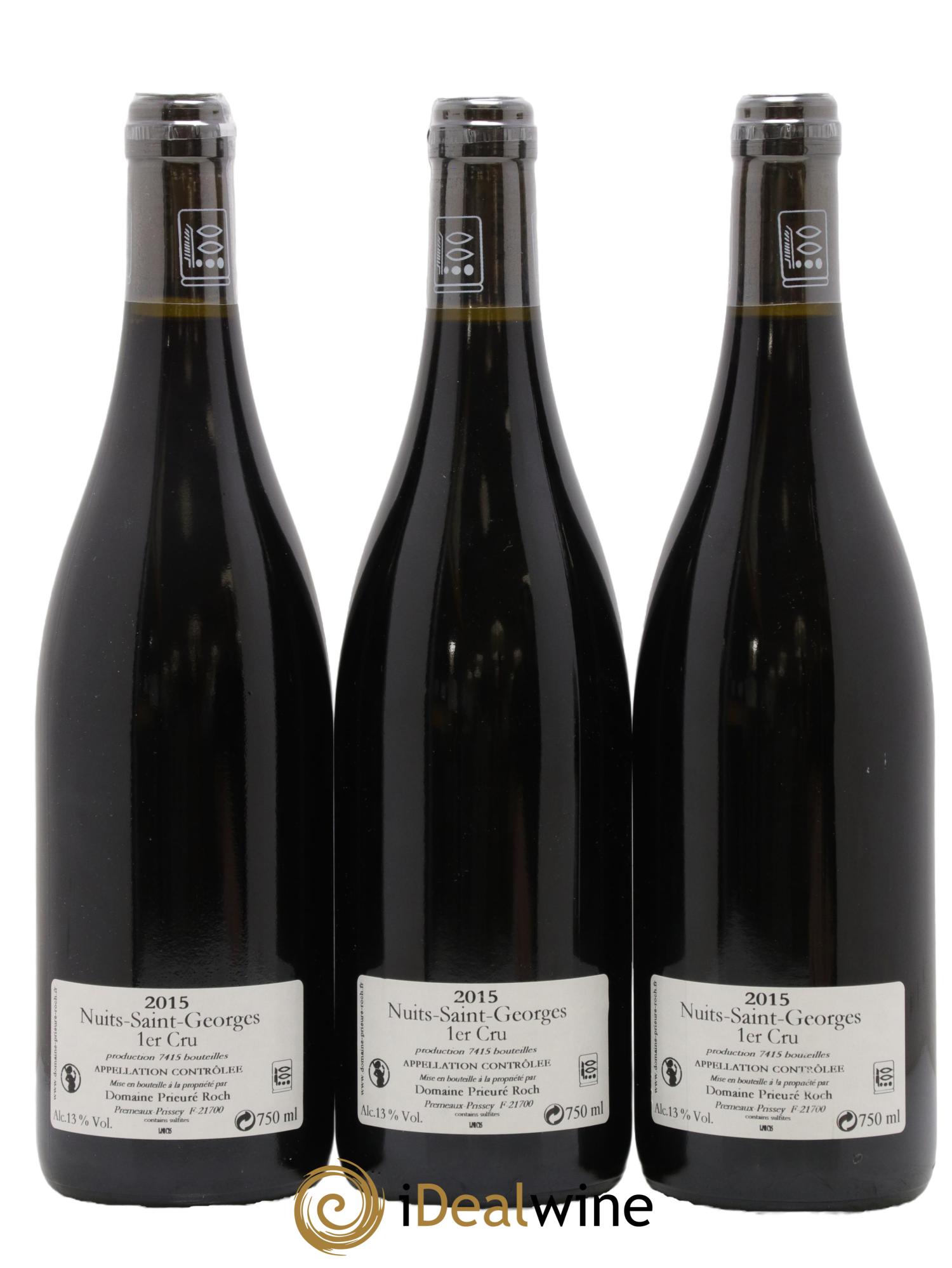 Nuits-Saint-Georges 1er Cru Prieuré Roch 2015 - Posten von 3 Flaschen - 1
