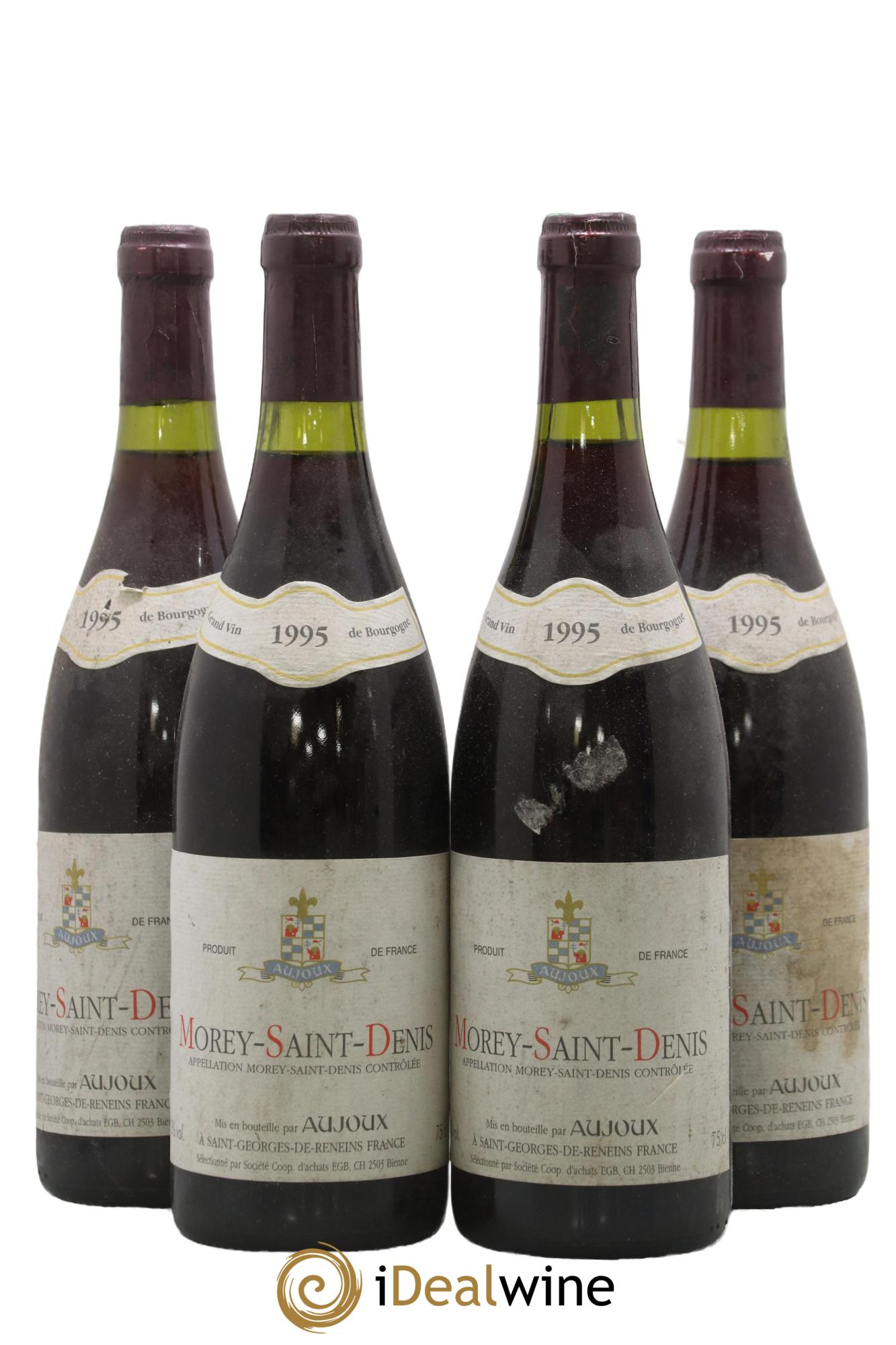 Morey-Saint-Denis J.M. Aujoux 1995 - Lot de 4 bouteilles - 0