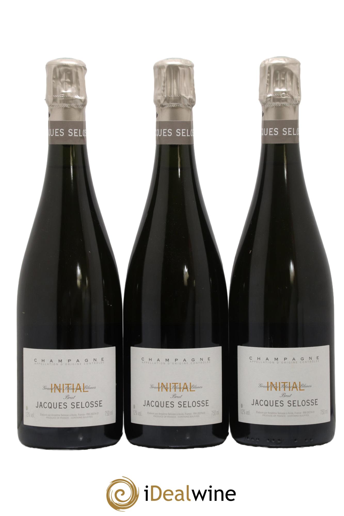 Initial Brut Jacques Selosse - Lot de 3 bouteilles - 0