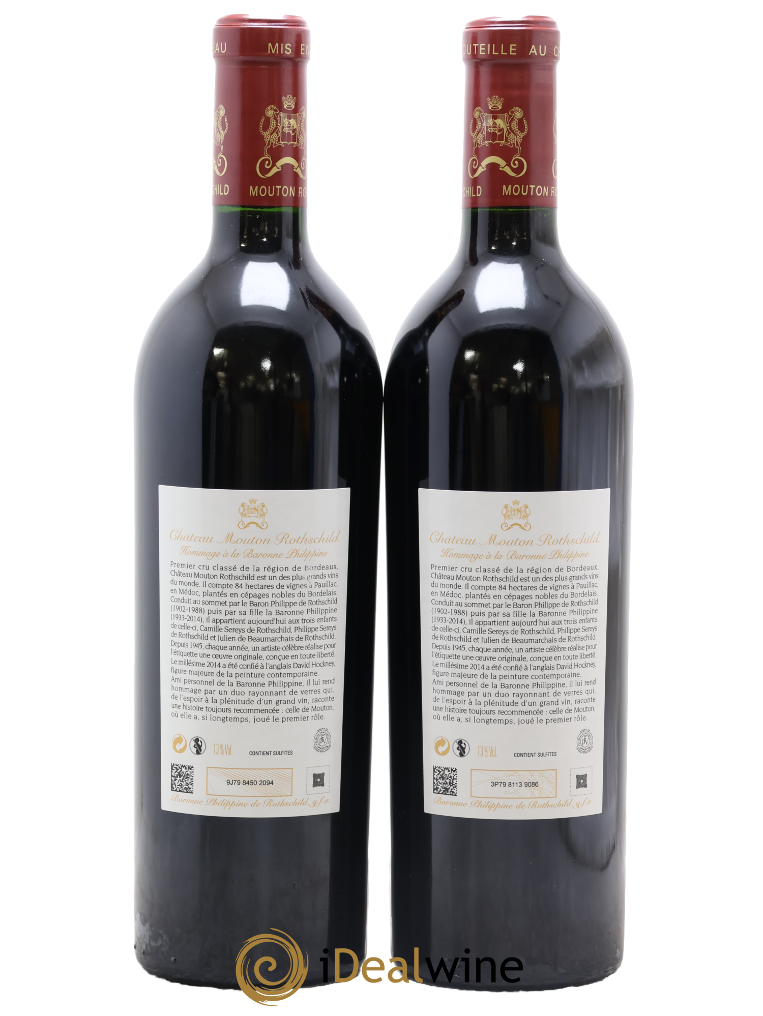 Château Mouton Rothschild 1er Grand Cru Classé 2014 - Lot of 2 bottles - 1
