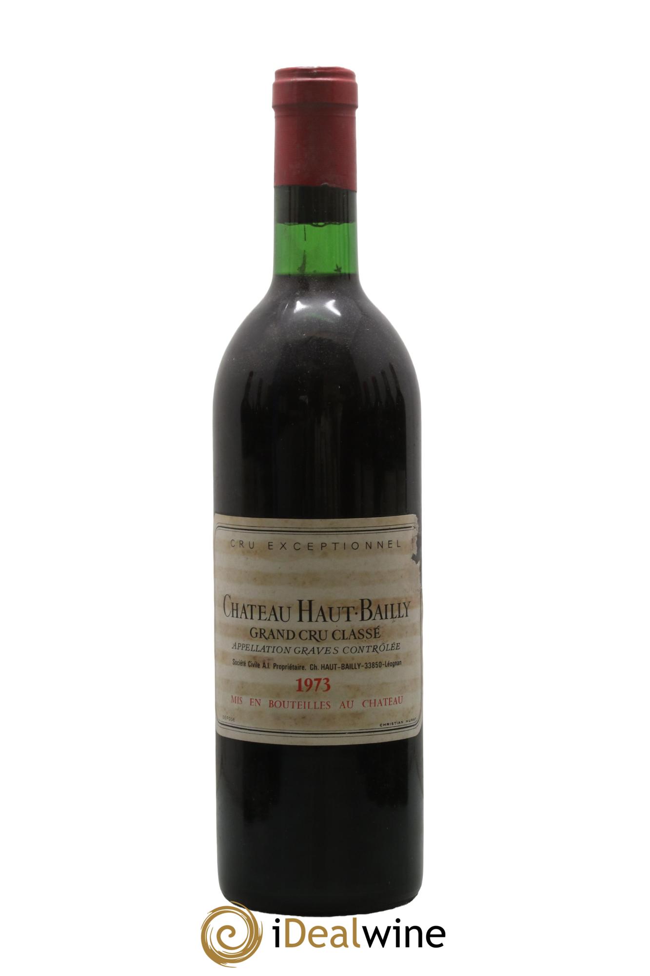 Château Haut-Bailly Cru Classé de Graves 1973 - Lot de 1 bouteille - 0