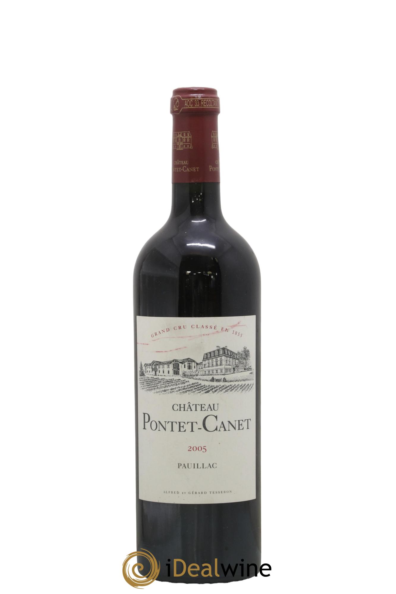 Château Pontet Canet 5ème Grand Cru Classé 2005 - Lot de 1 bouteille - 0