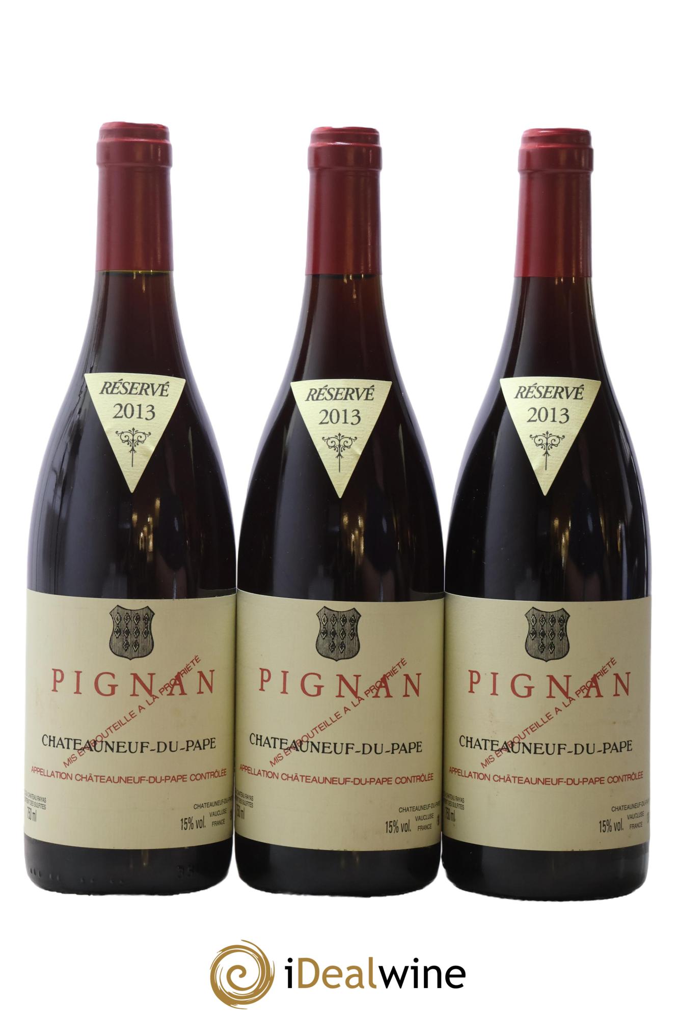 Châteauneuf-du-Pape Pignan Emmanuel Reynaud 2013 - Lote de 3 botellas - 0