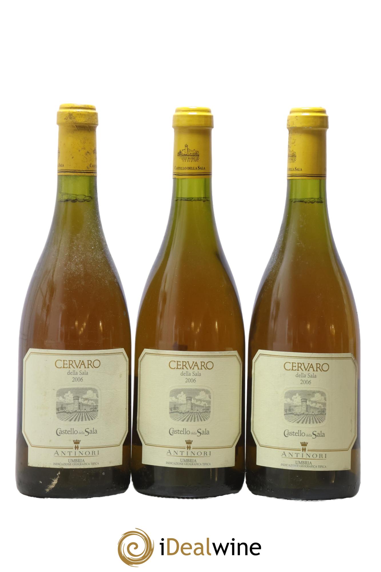 Umbria IGT Cervaro della Sala Castello della Sala - Marchesi Antinori 2006 - Lot of 3 bottles - 0